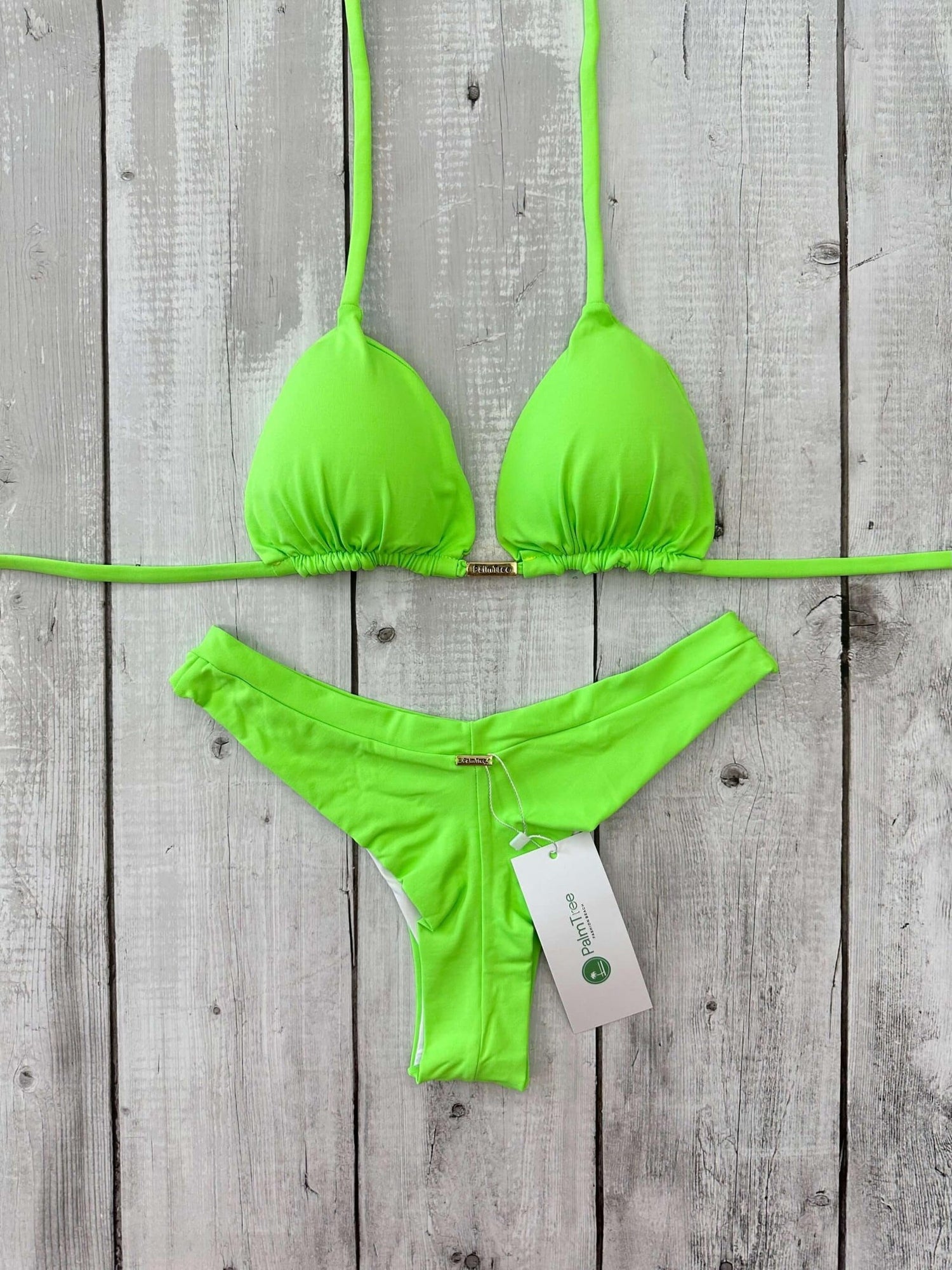Tulum Neon Triangle Bikini Set