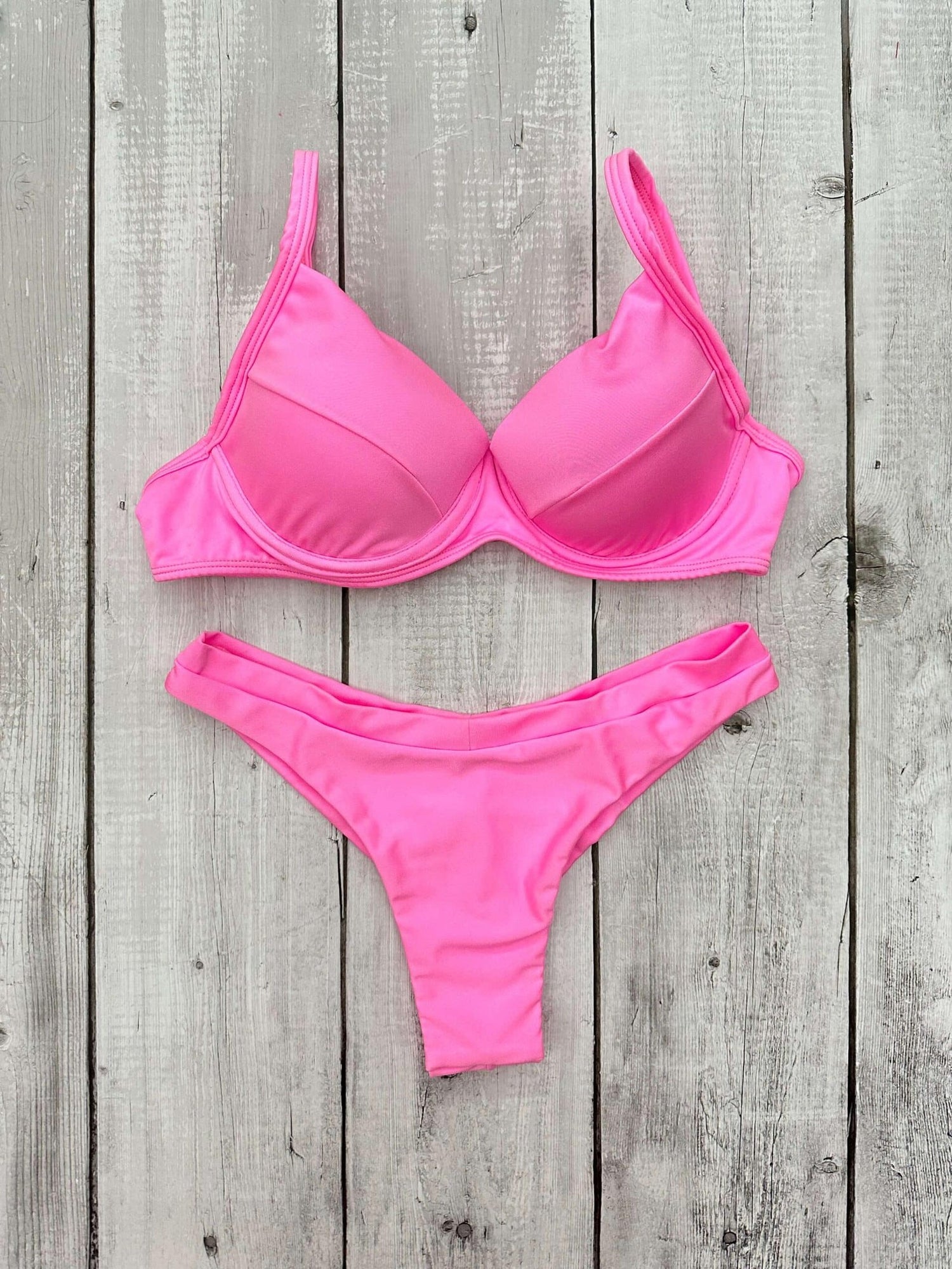Maldives Shimmer Underwire Bra Bikini Shimmer Set