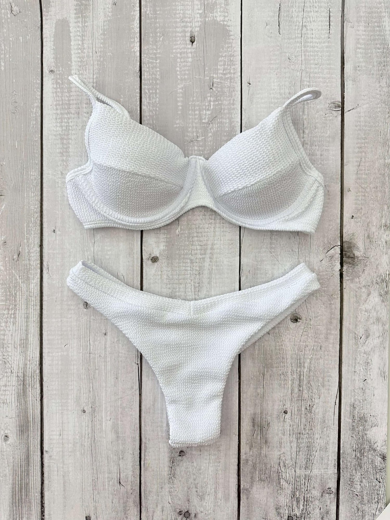 Maldives Crinkle Underwire Bra Bikini Set
