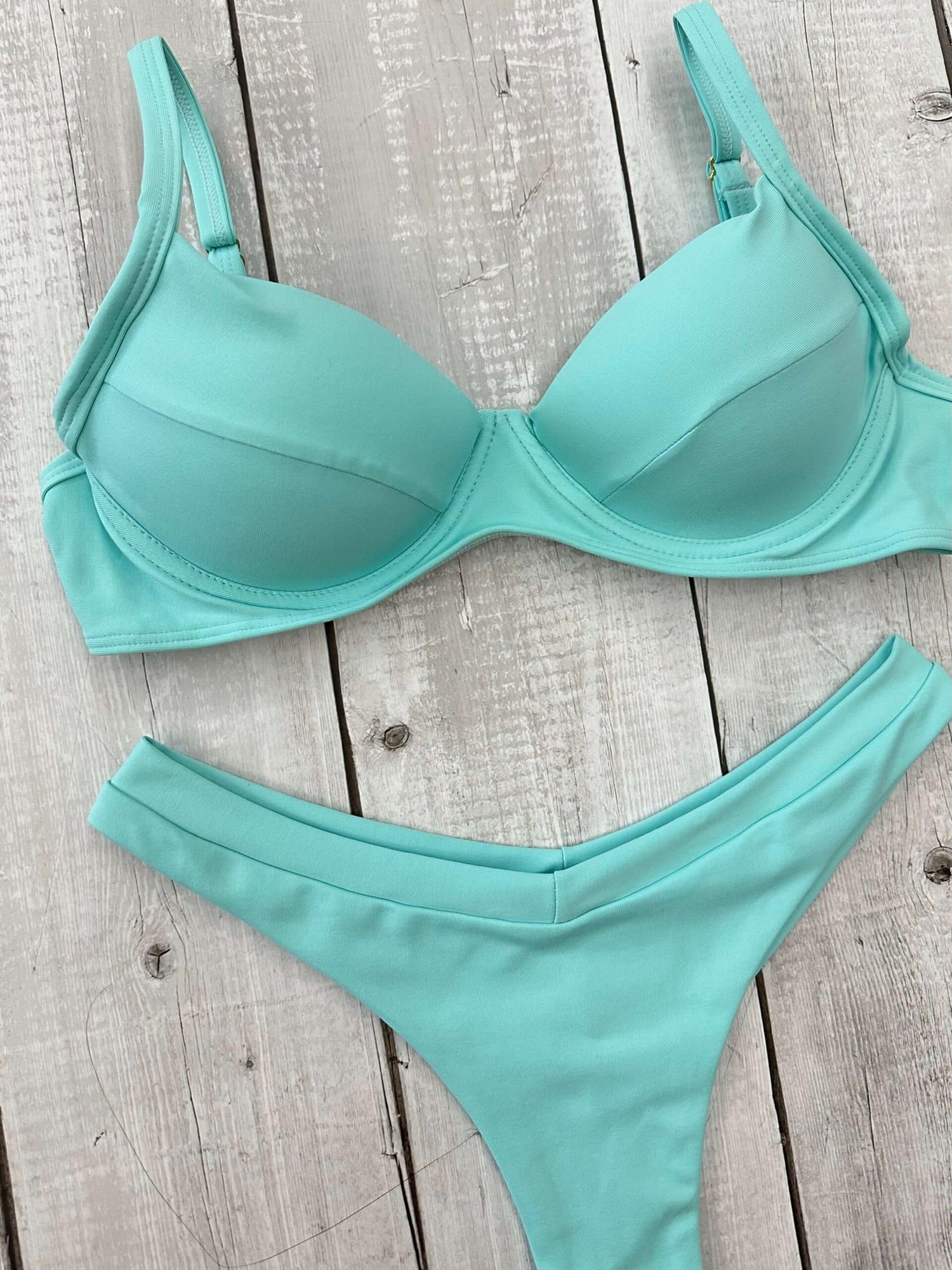 Maldives Plain Underwire Bra Bikini Set