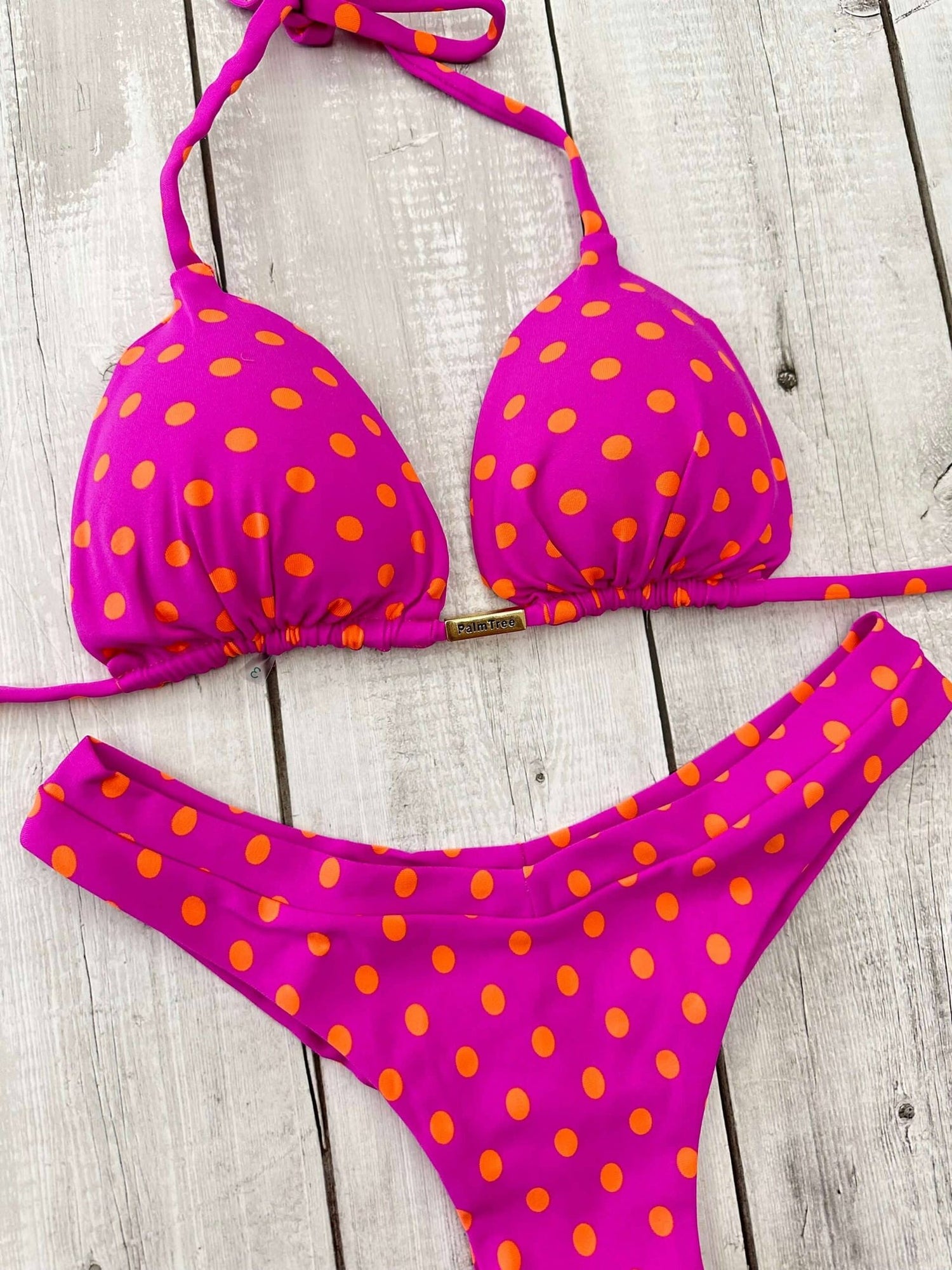 Tulum Printed Triangle Bikini Set