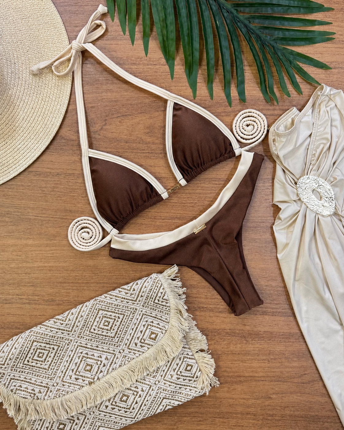 Tulum Bicolor Triangle Bikini Set