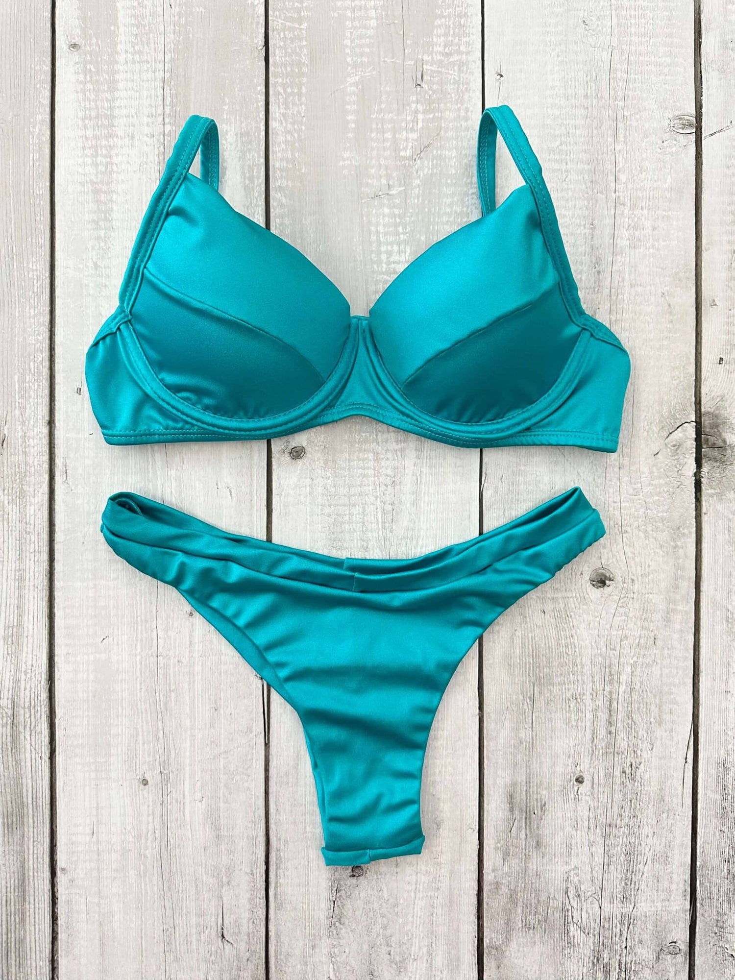 Maldives Shimmer Underwire Bra Bikini Shimmer Set