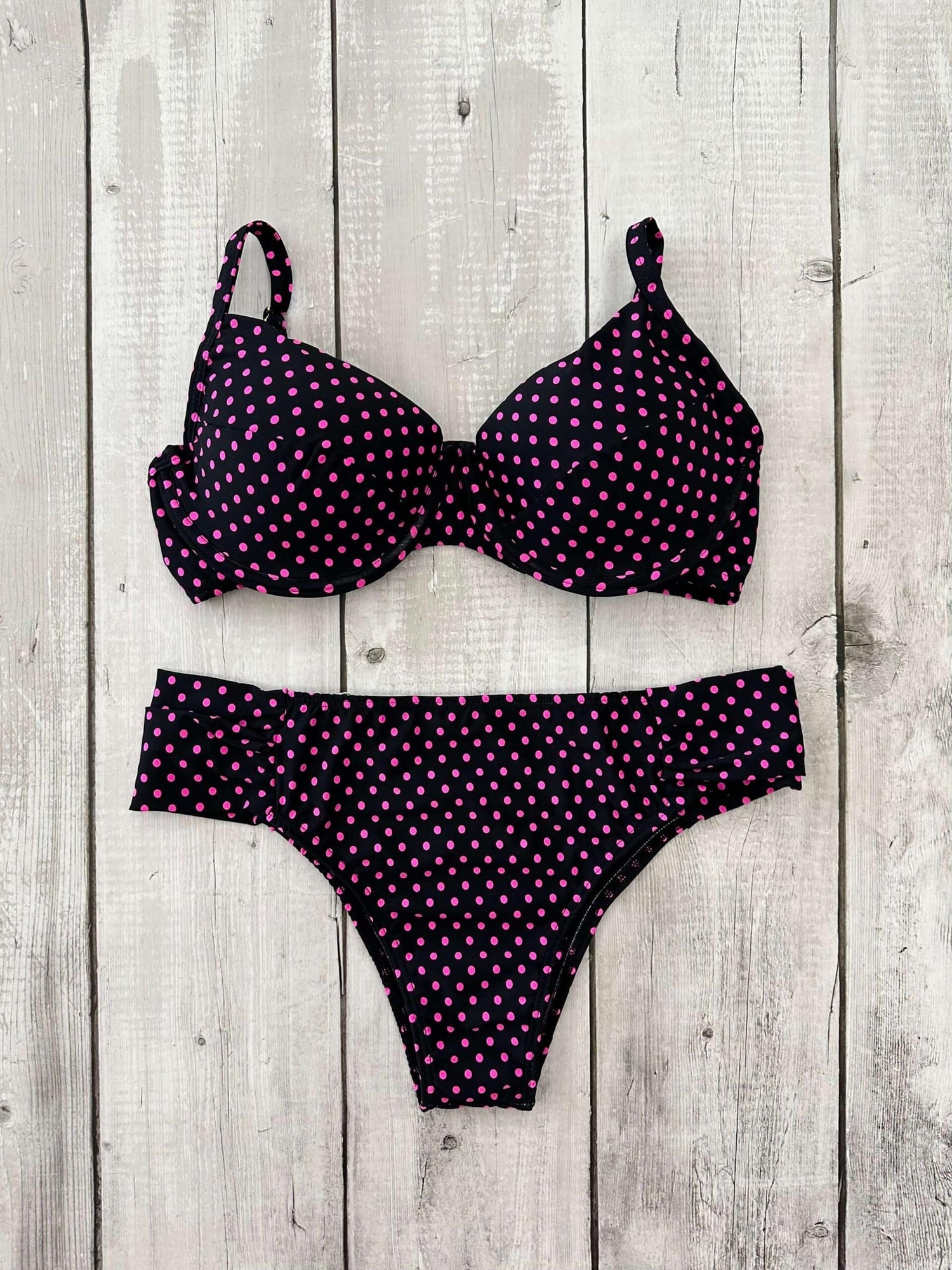 Santorini Printed High Waisted Bra Bikini Set