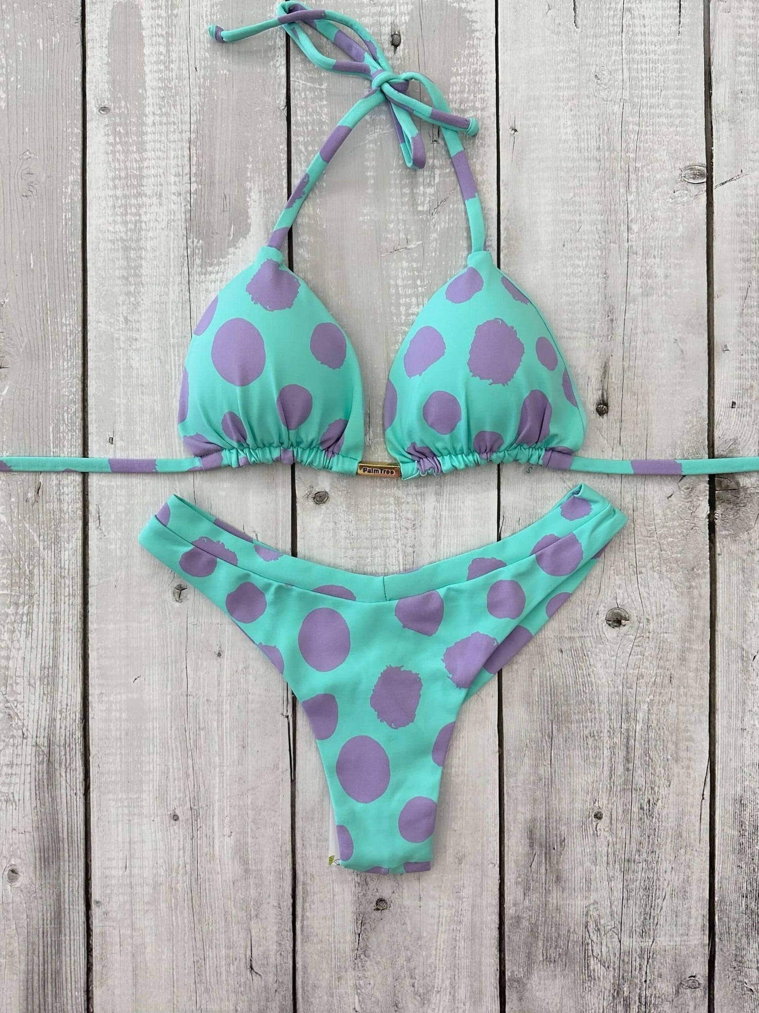 Tulum Printed Triangle Bikini Set