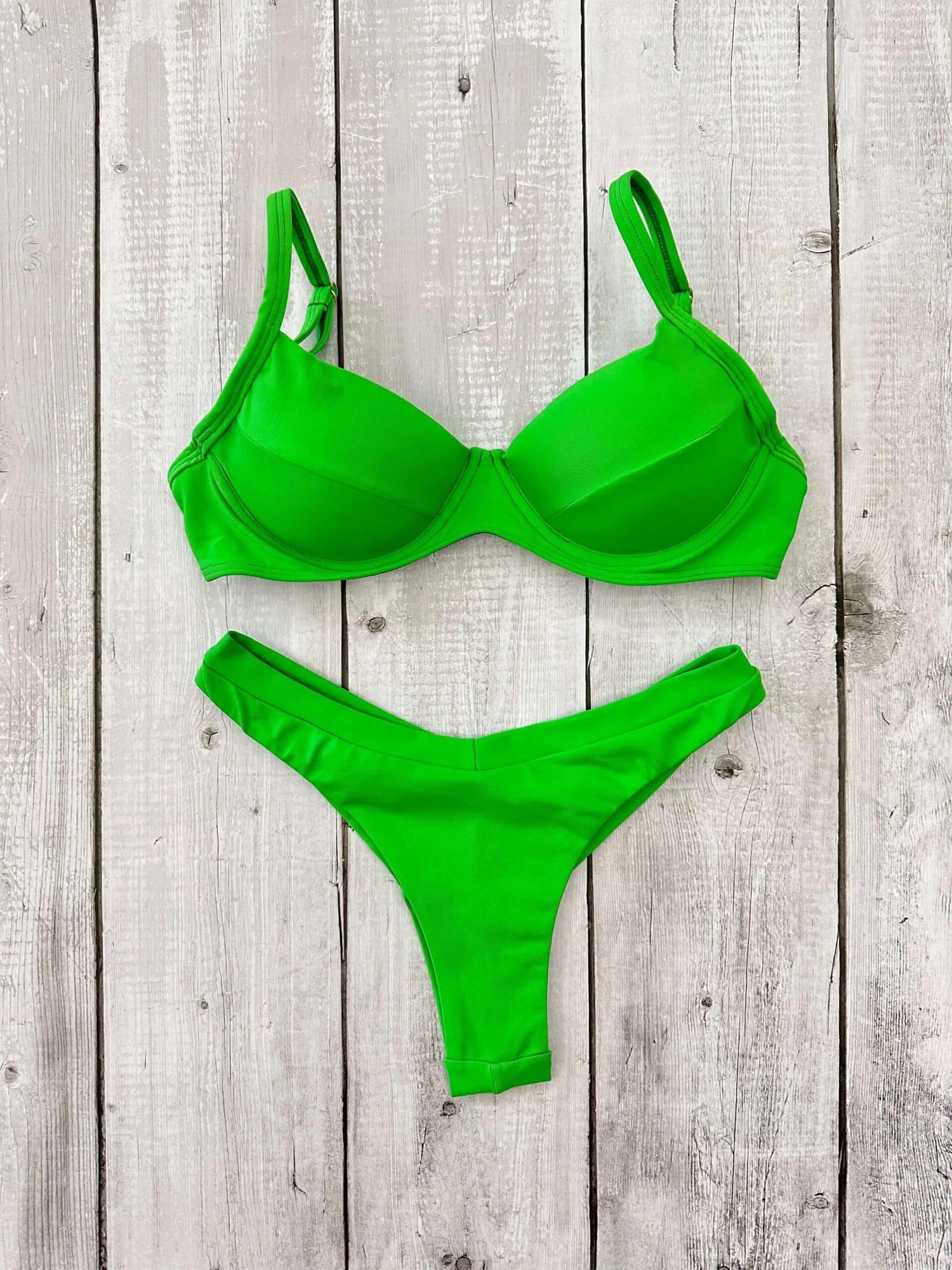 Maldives Plain Underwire Bra Bikini Set