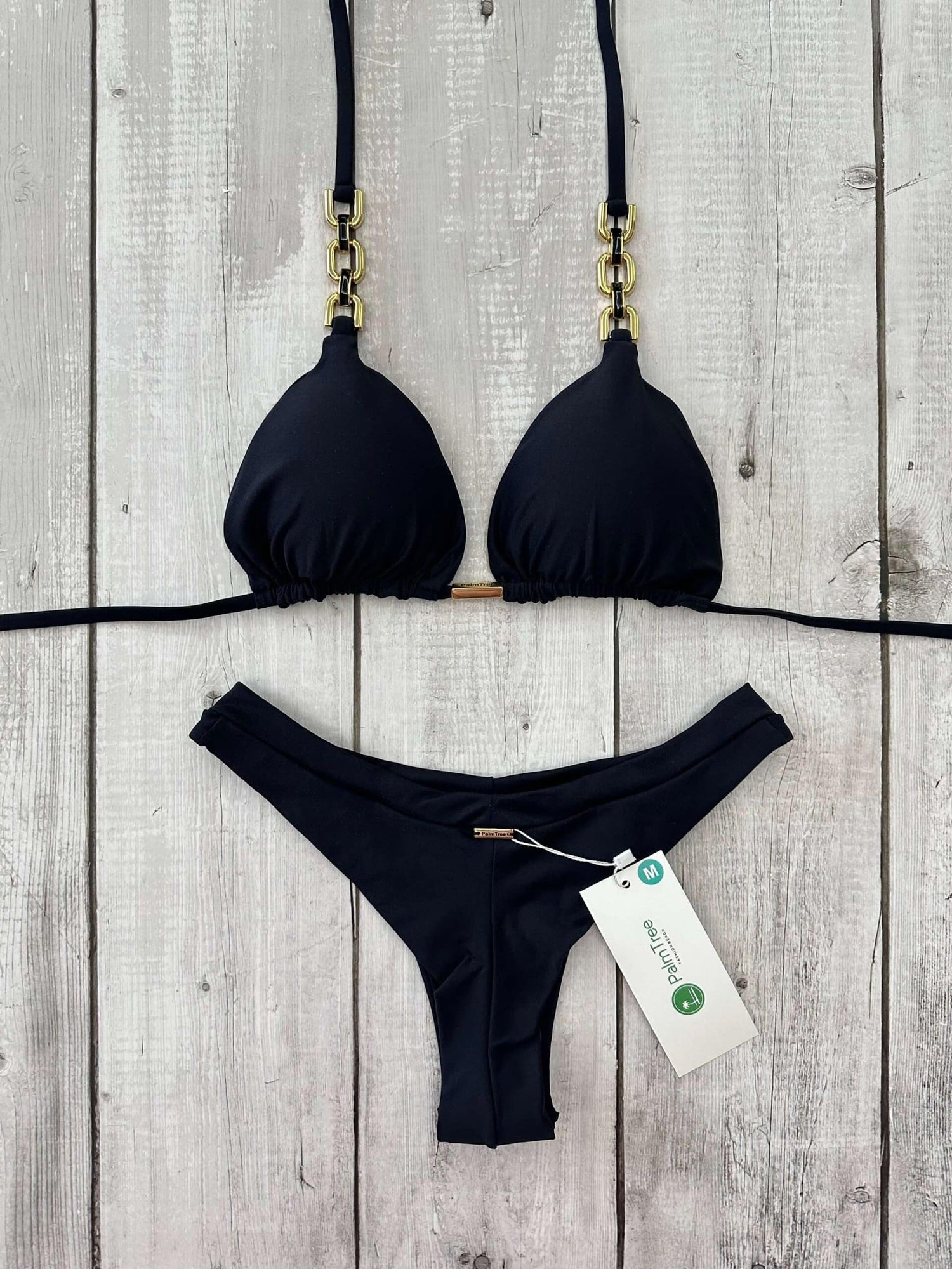 Tulum Lux Chain Triangle Bikini Set