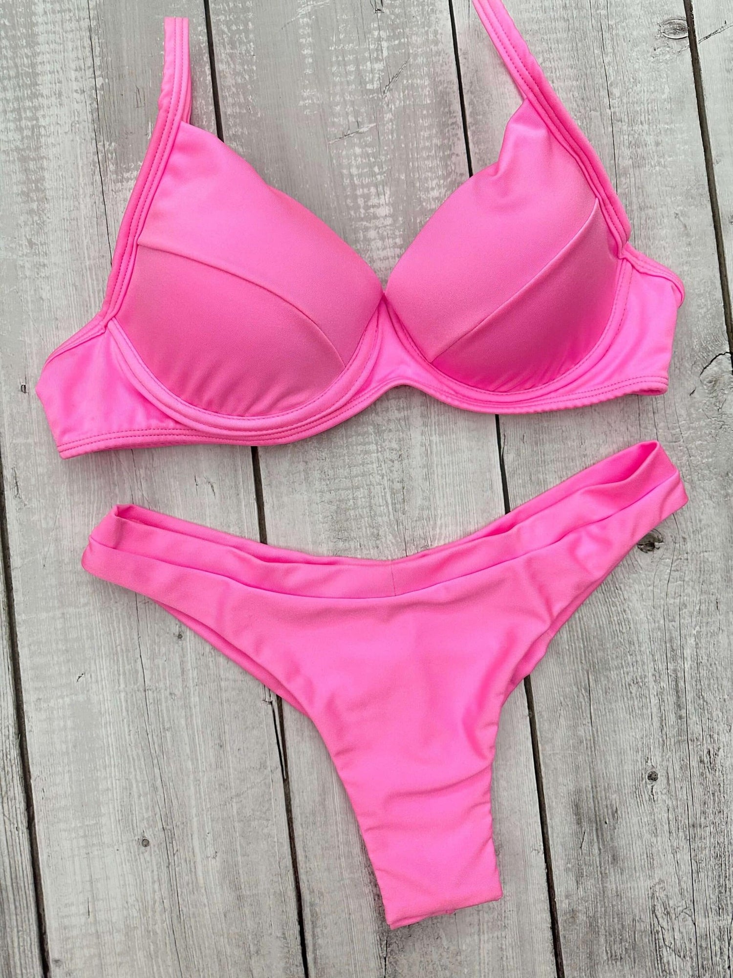 Maldives Shimmer Underwire Bra Bikini Shimmer Set