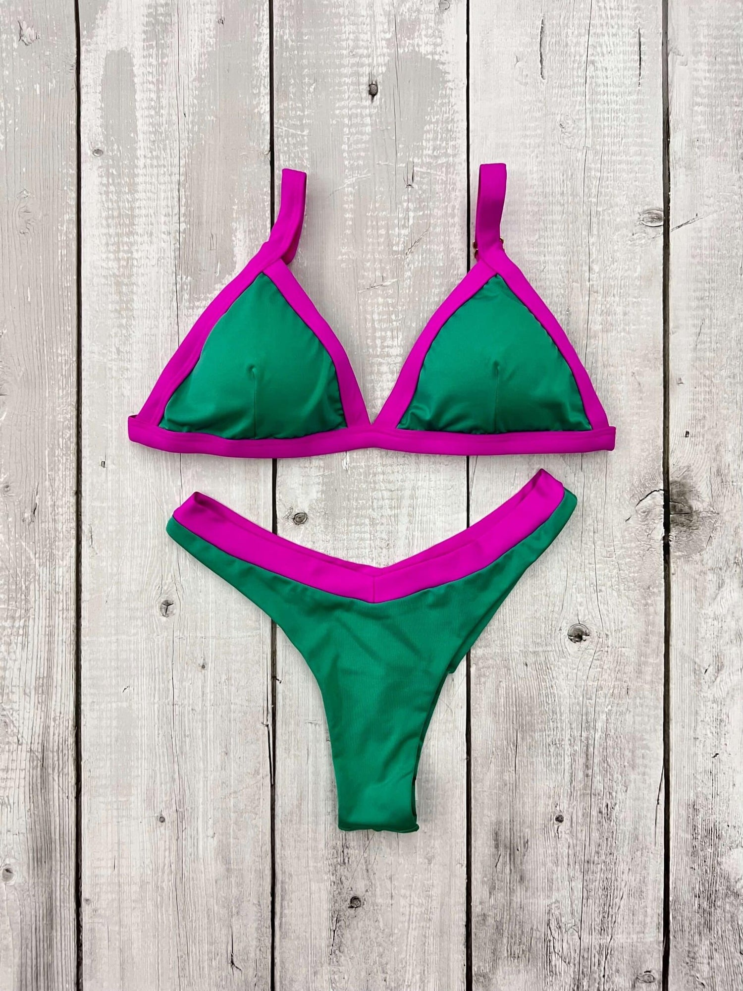 Ibiza Bicolor Triangle Bikini Set