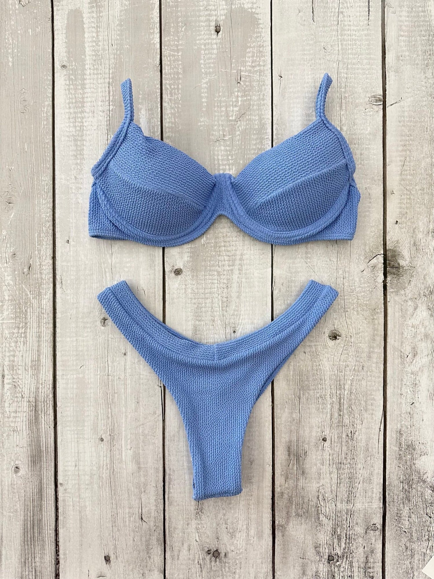 Maldives Crinkle Underwire Bra Bikini Set
