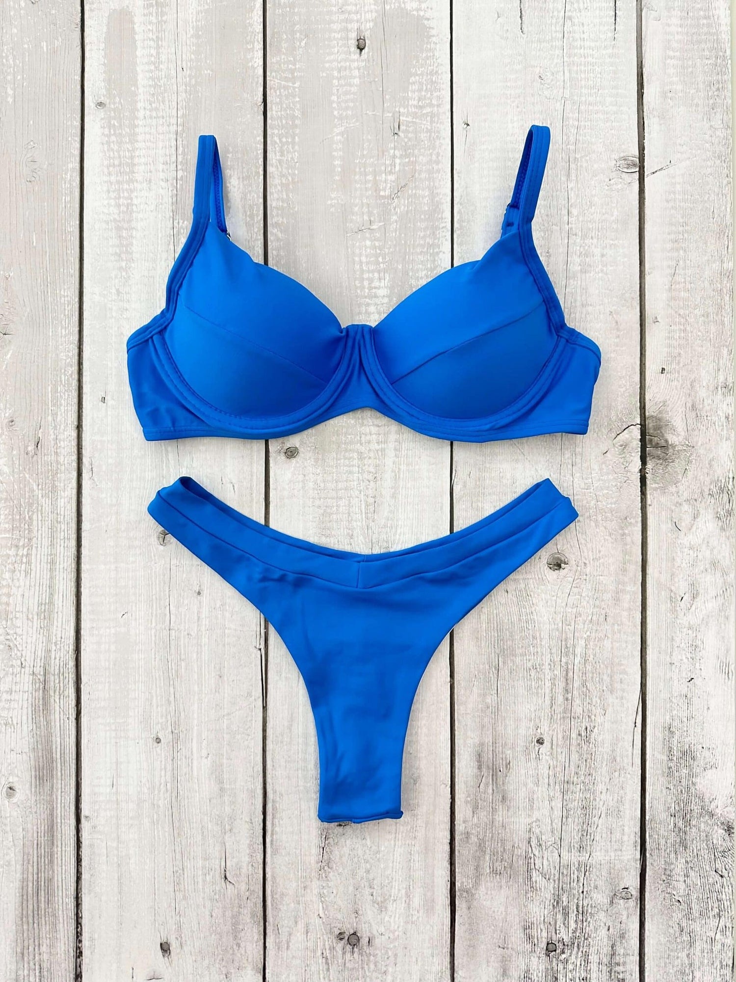 Maldives Plain Underwire Bra Bikini Set