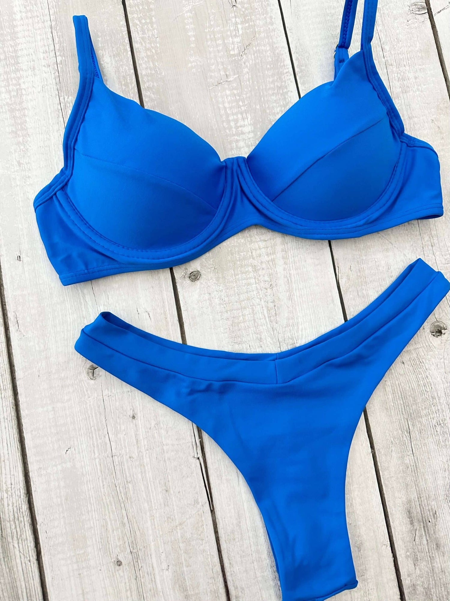 Maldives Plain Underwire Bra Bikini Set