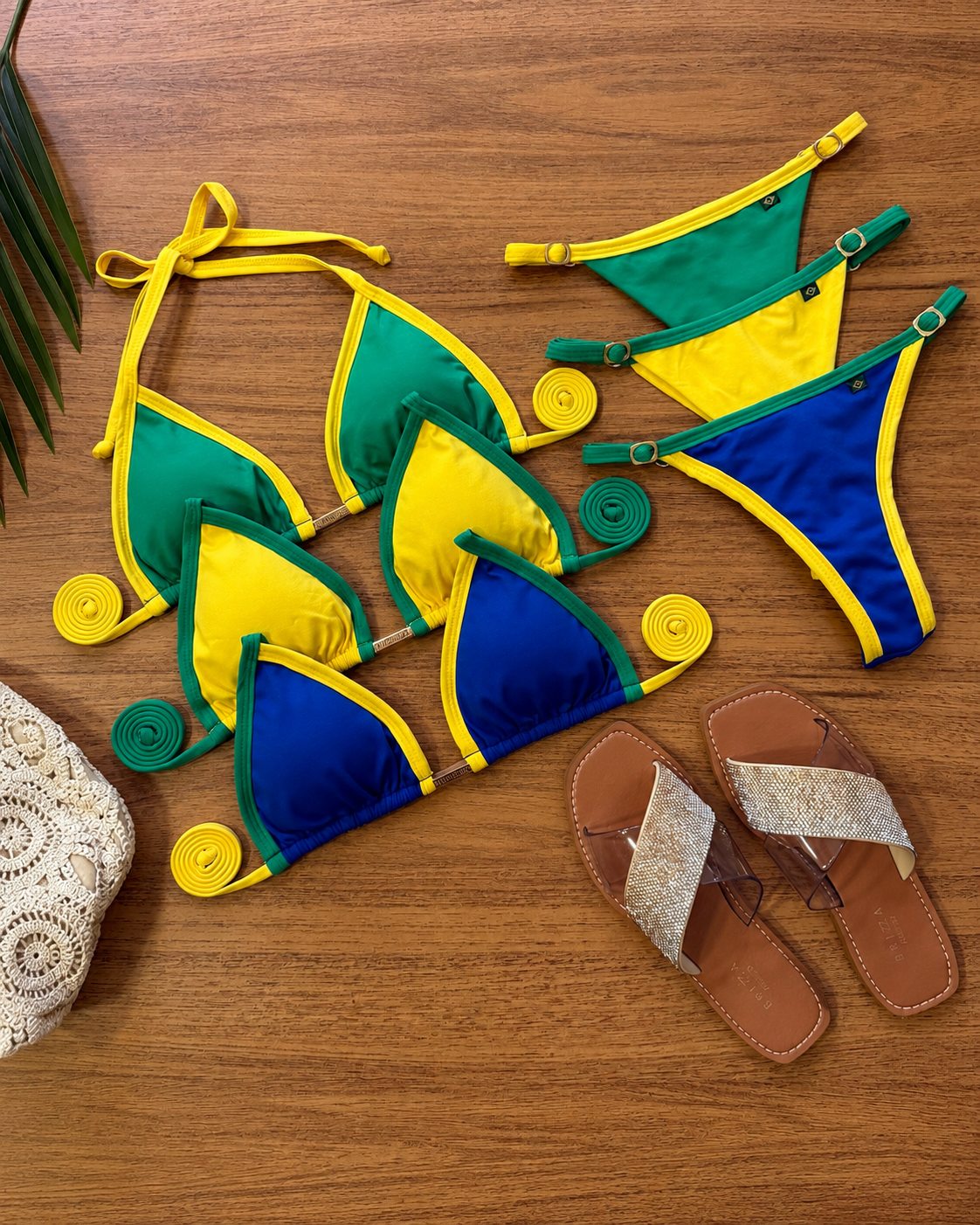 Cancun II Triangle Bikini Set Brazil Edition 🇧🇷