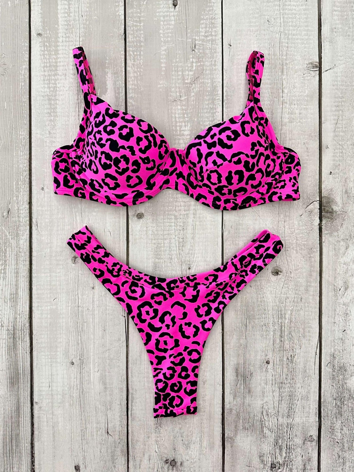 Maldives Animal Print Underwire Bra Bikini Set