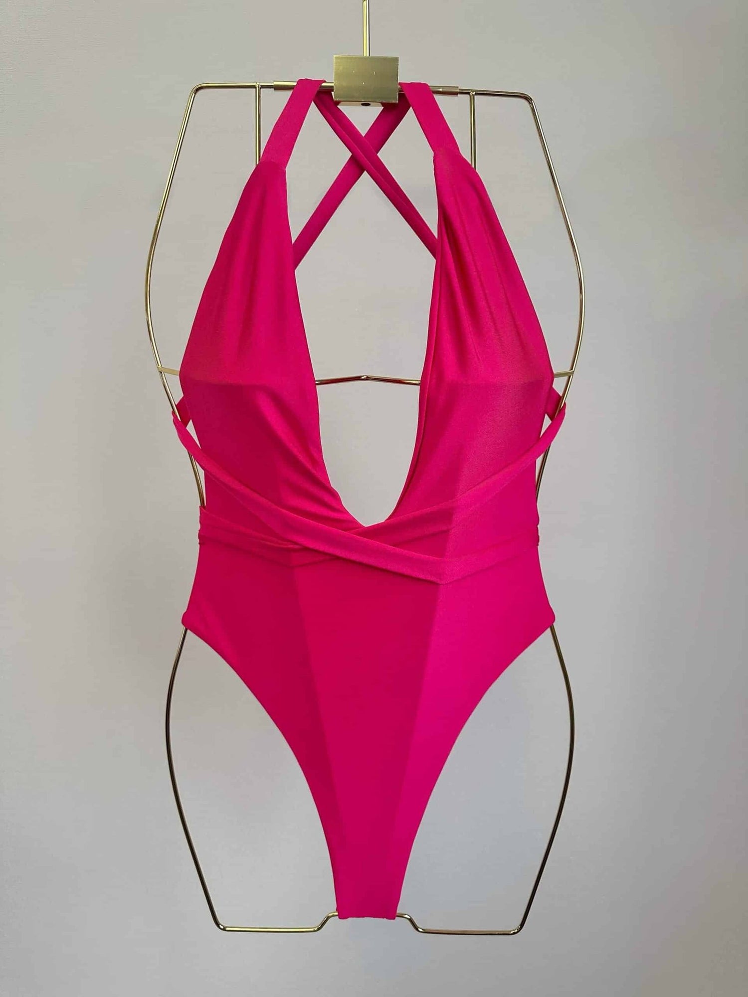 Santorini Deep V-Cut One-Piece Swimsuit
