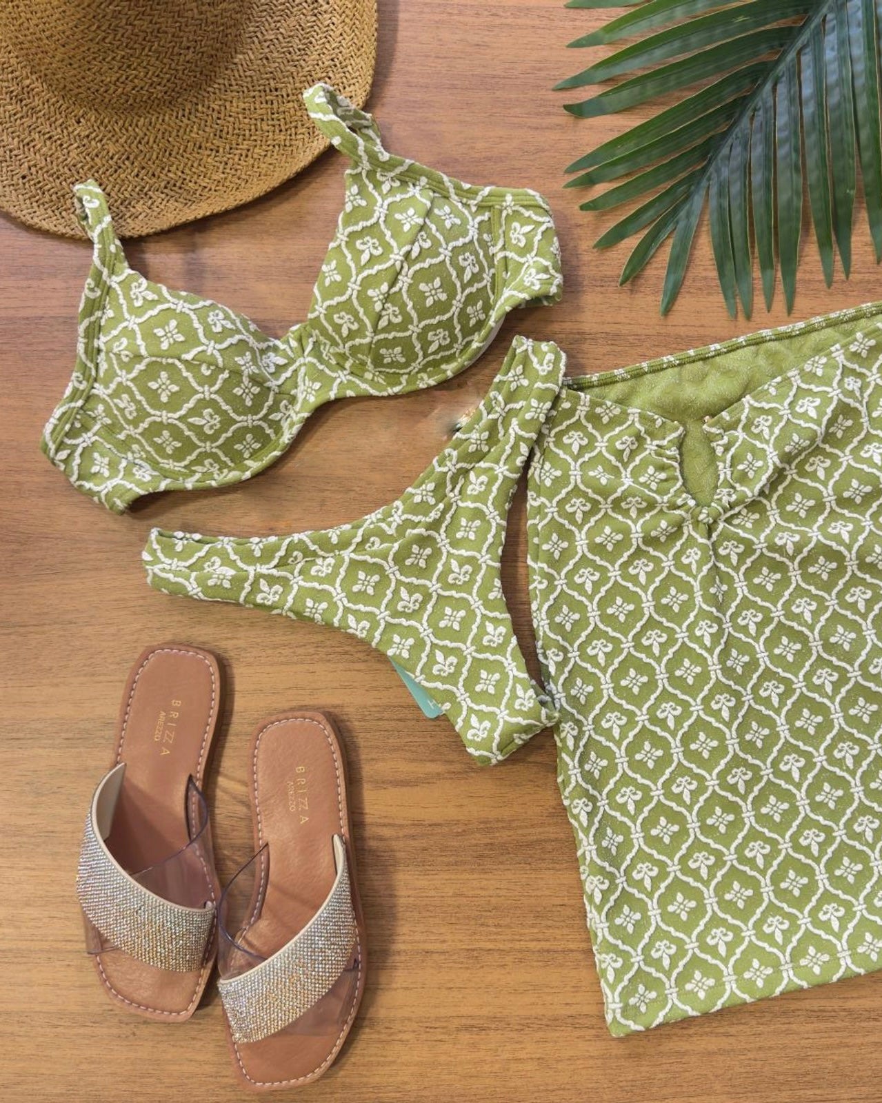 Maldives Jacquard Underwired Bra Bikini Set