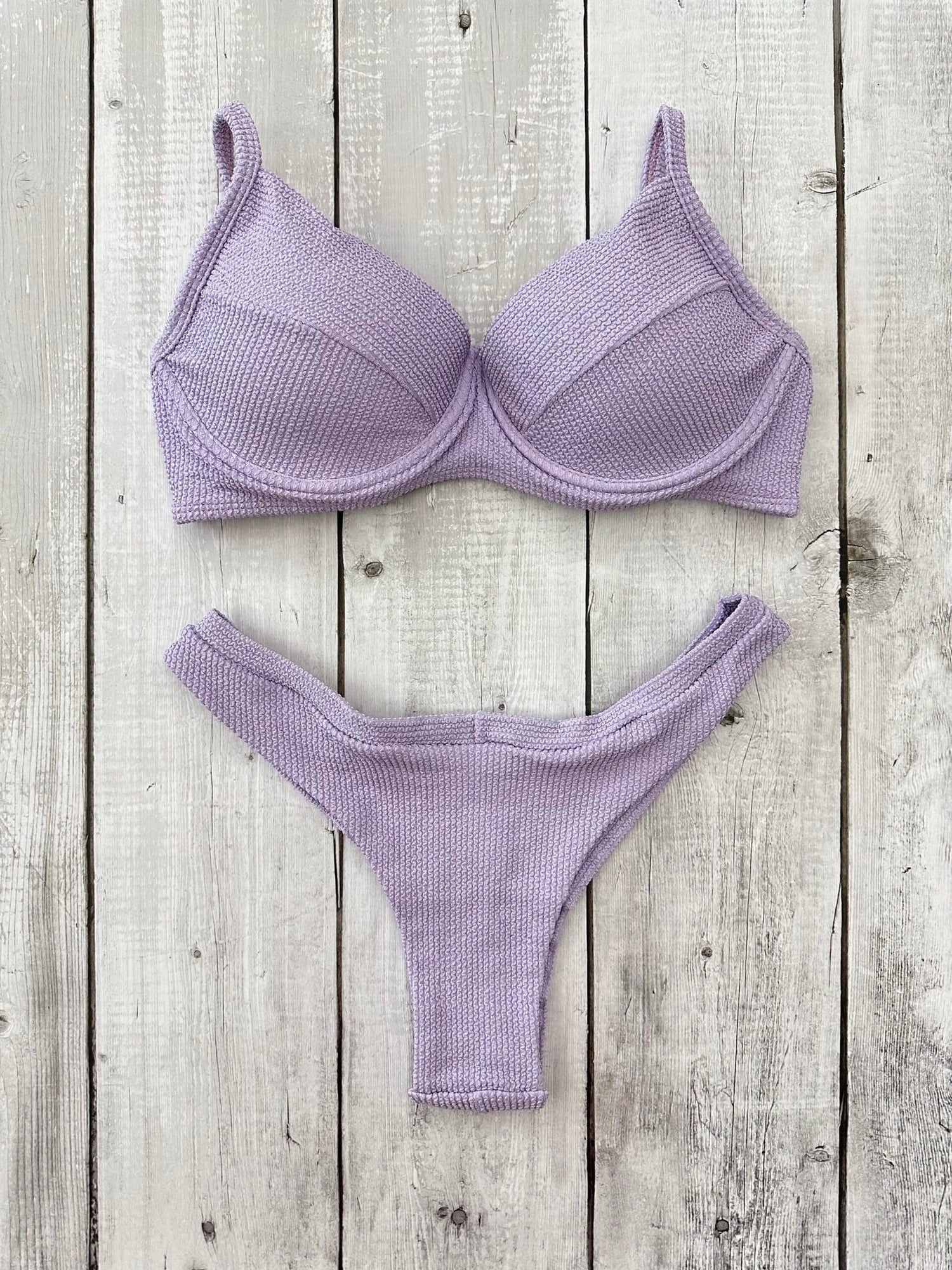 Maldives Crinkle Underwire Bra Bikini Set