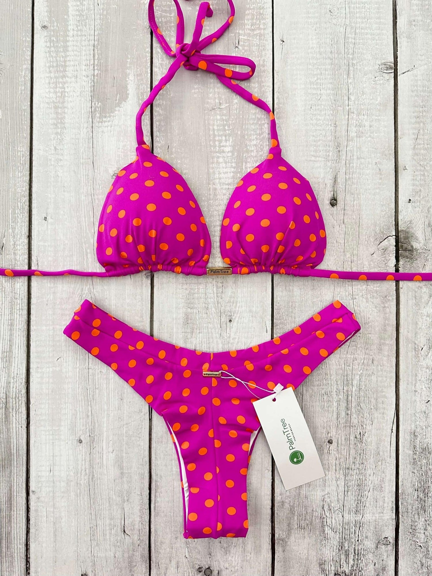 Tulum Printed Triangle Bikini Set