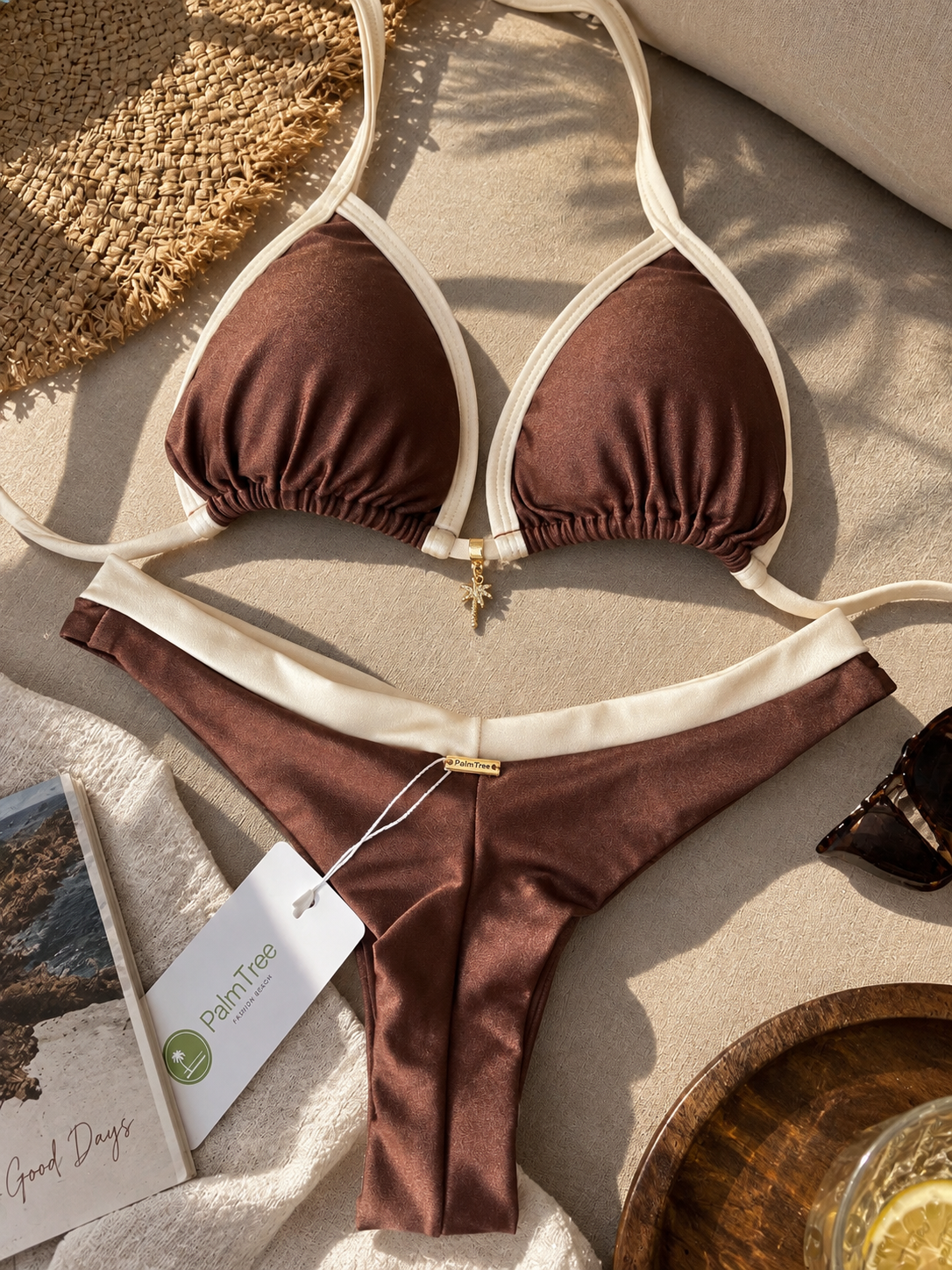 Tulum Bicolor Triangle Bikini Set