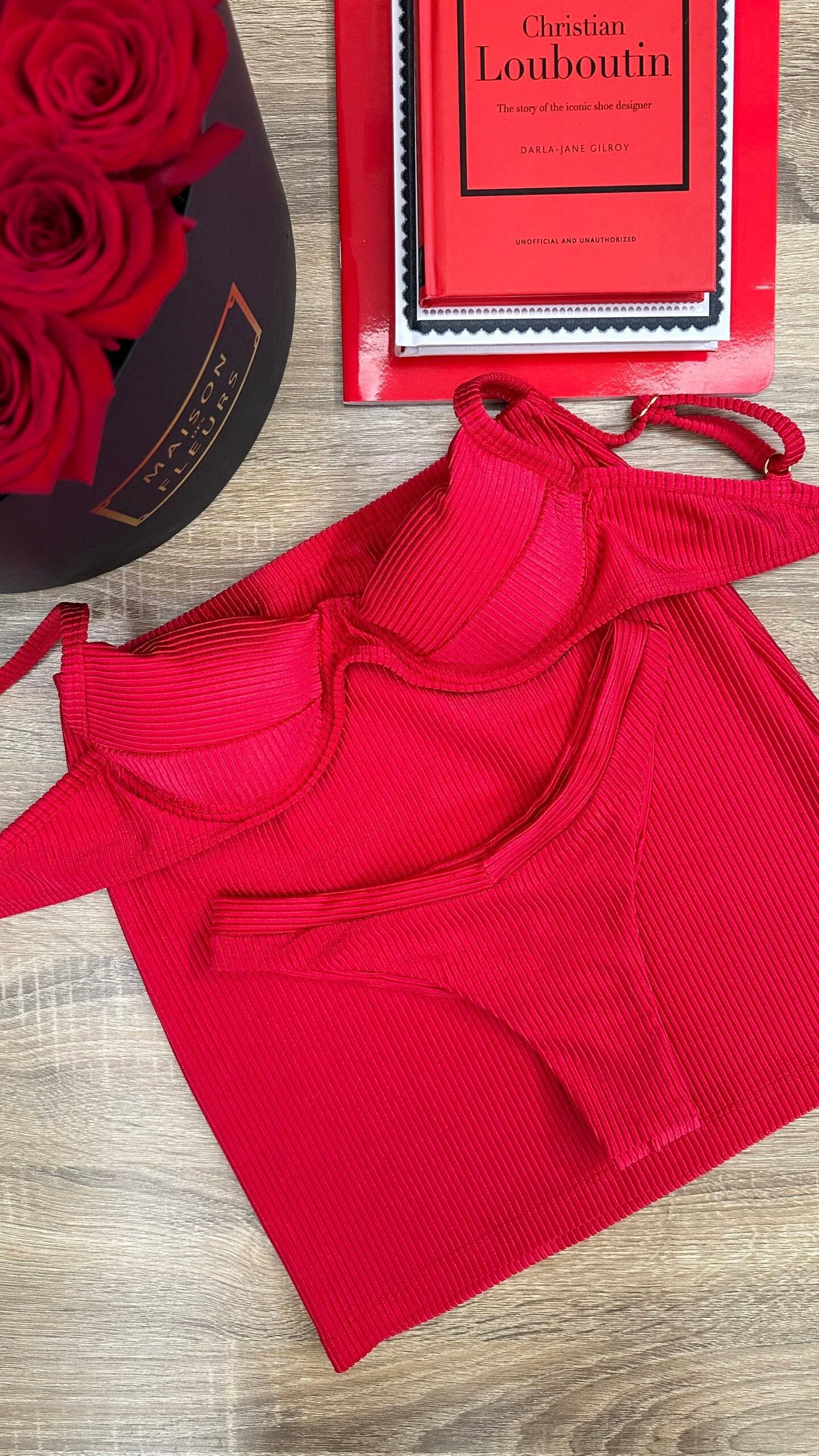Maldives Shimmer Ribbed Underwire Bra Bikini Set