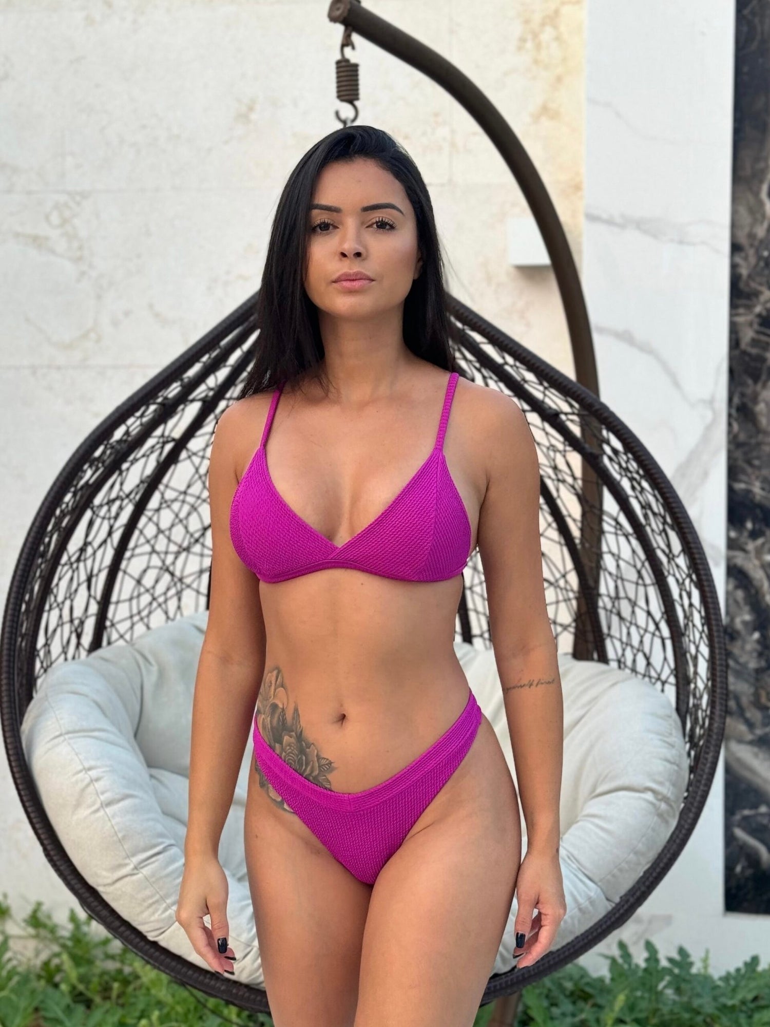 Fiji Crinkle Triangle Bikini Set