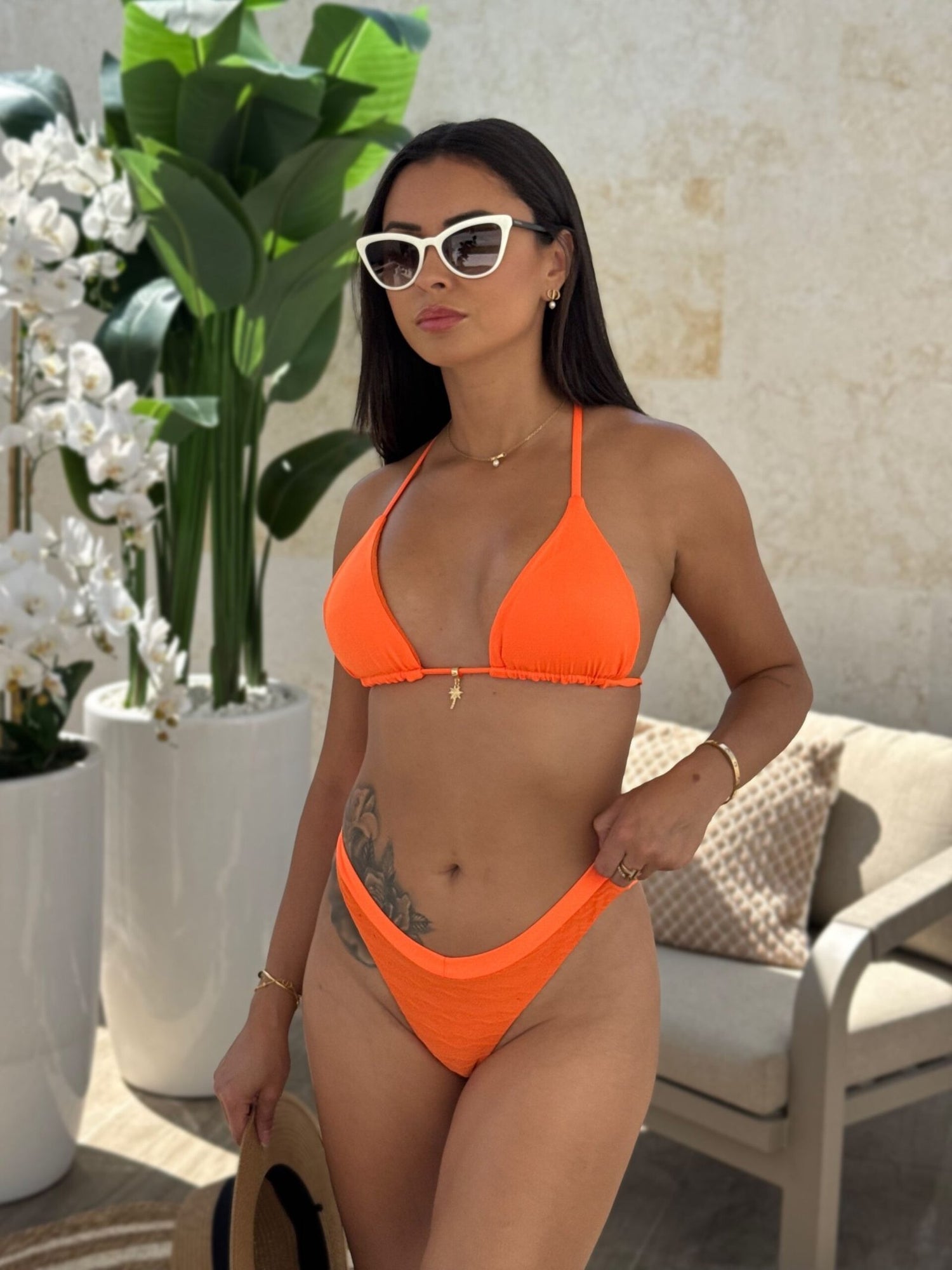 Tulum Triangle Bikini Set Brodery