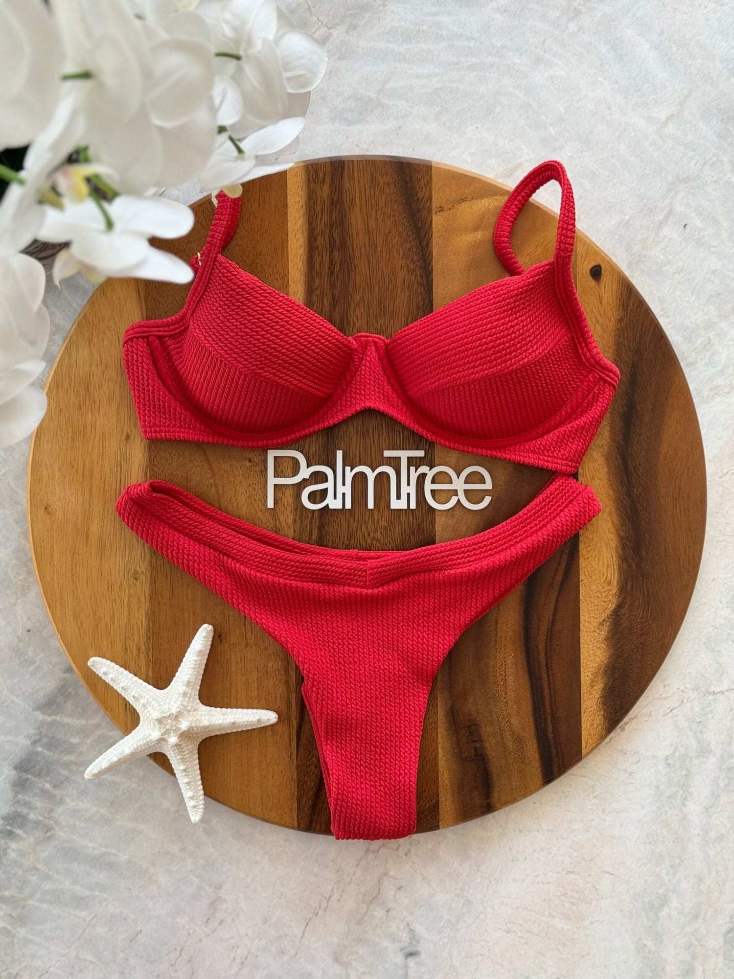 Maldives Crinkle Underwire Bra Bikini Set