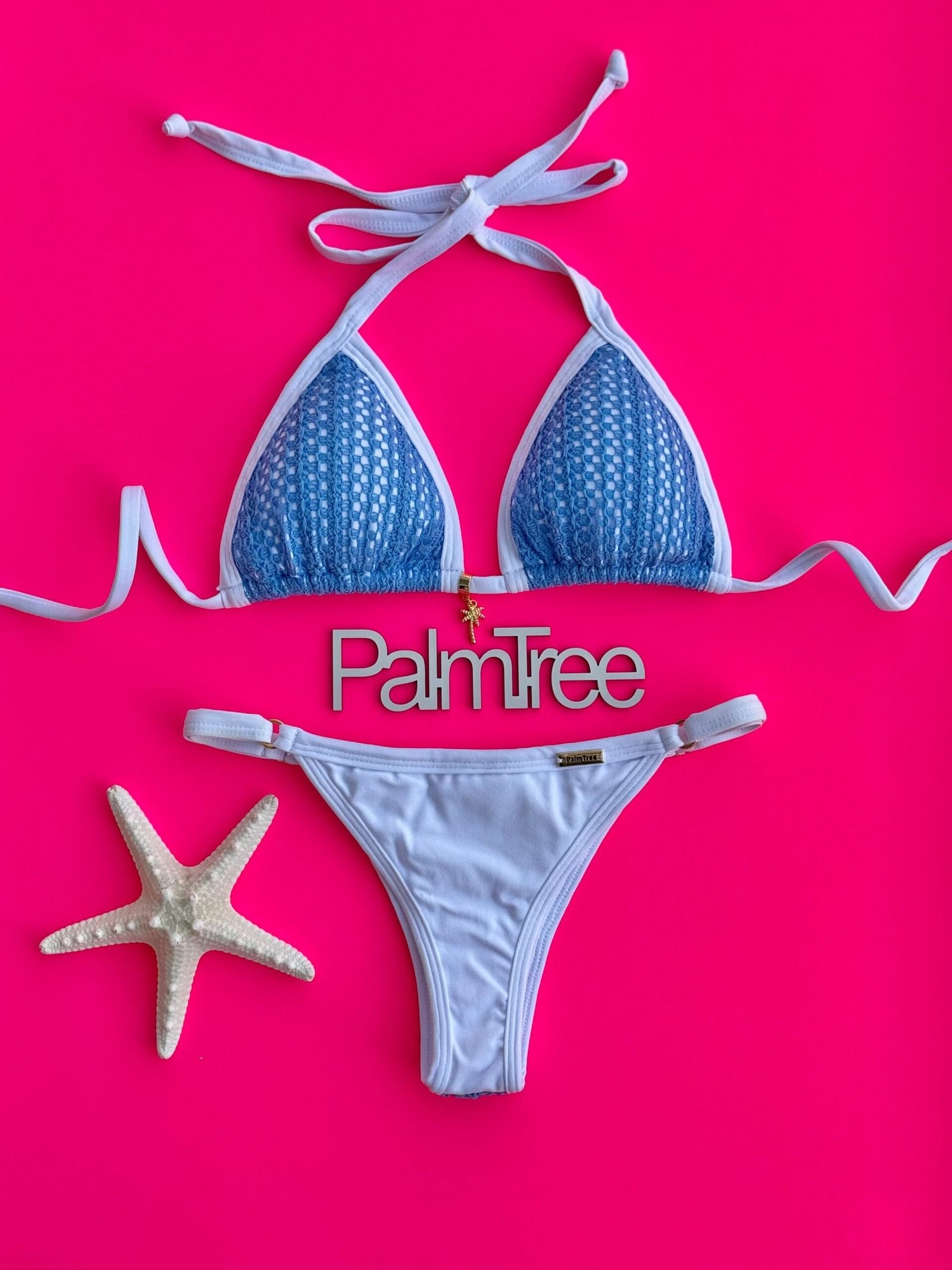 Cancun II Textured Triangle Bikini Set