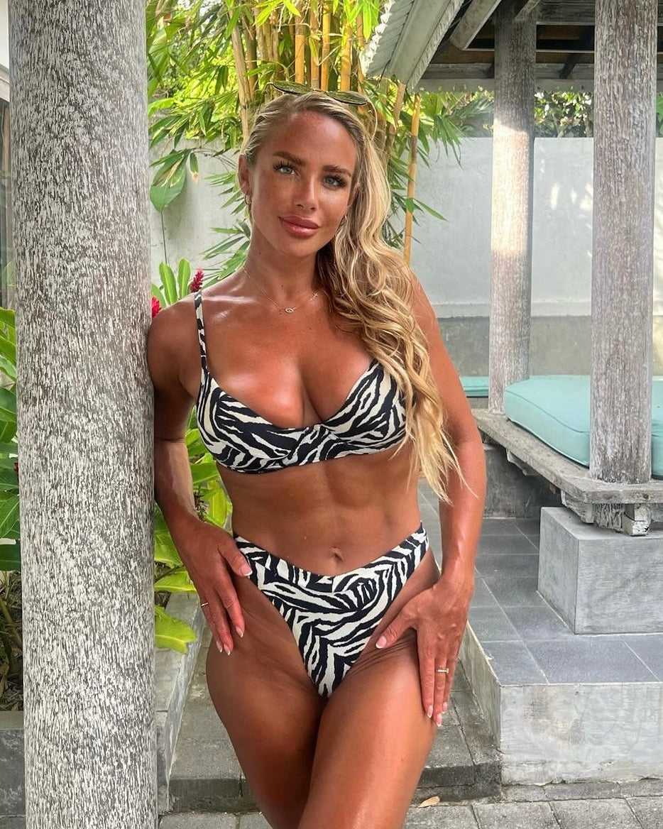 Maldives Animal Print Underwire Bra Bikini Set