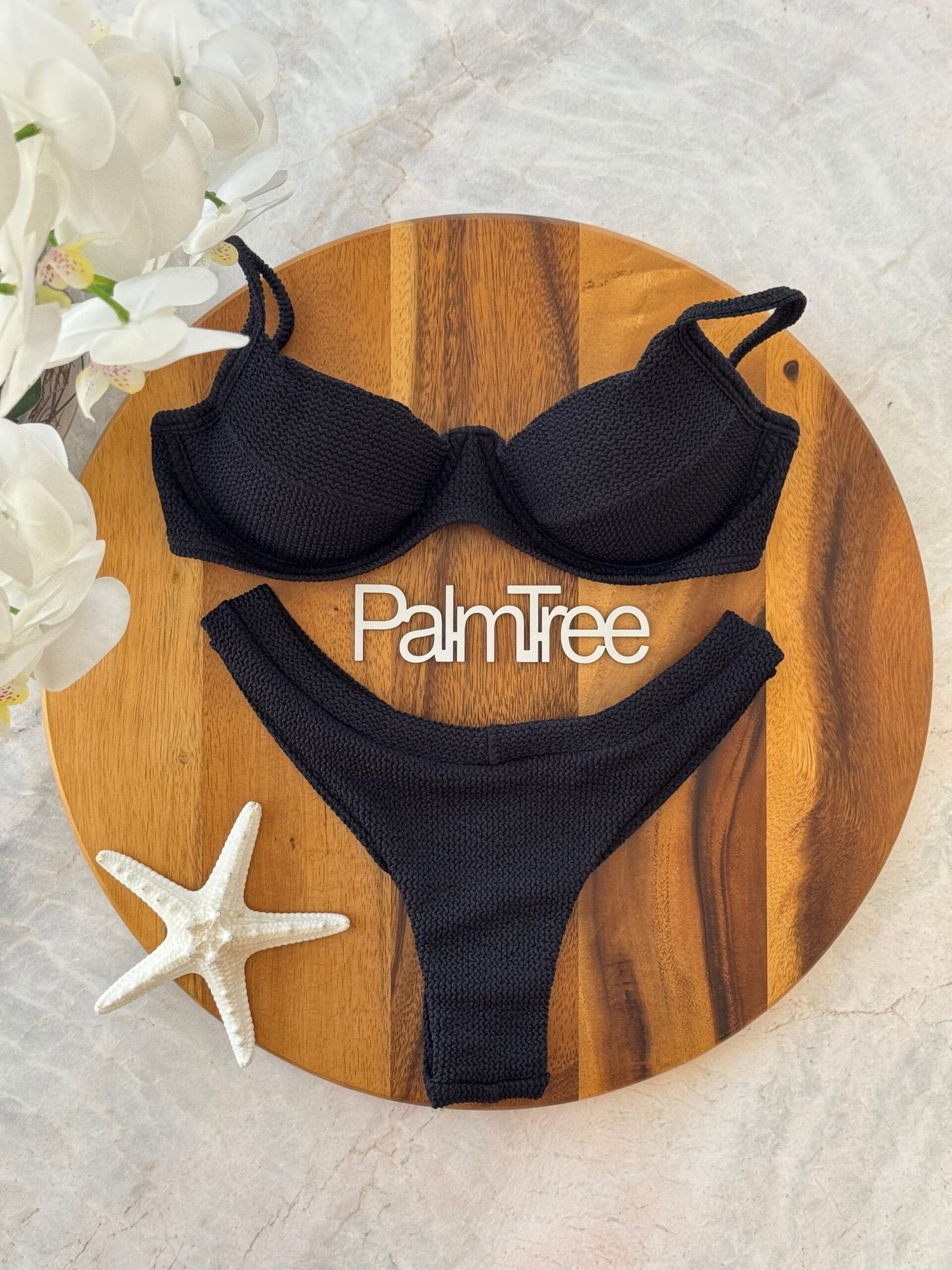Maldives Crinkle Underwire Bra Bikini Set