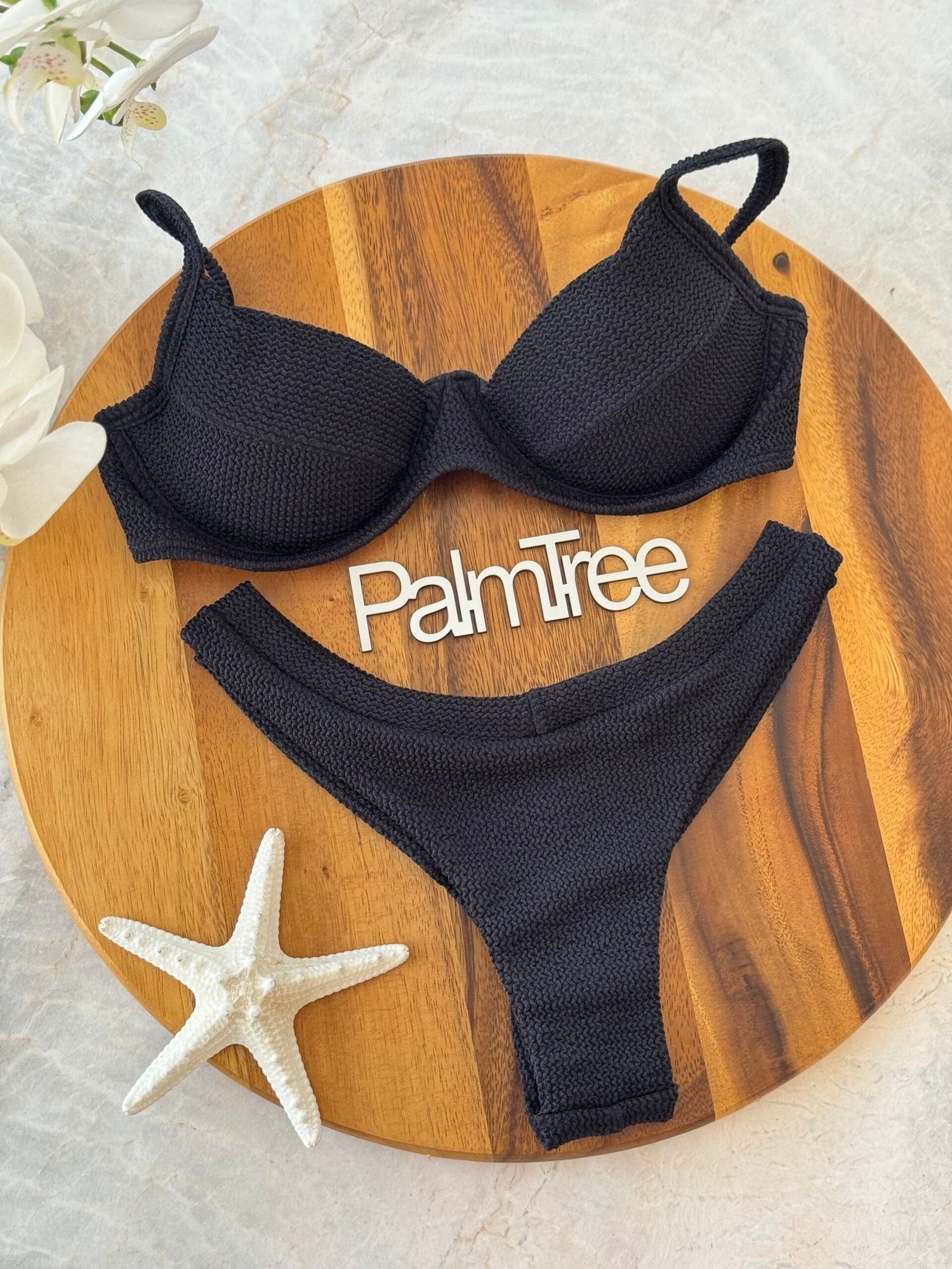Maldives Crinkle Underwire Bra Bikini Set
