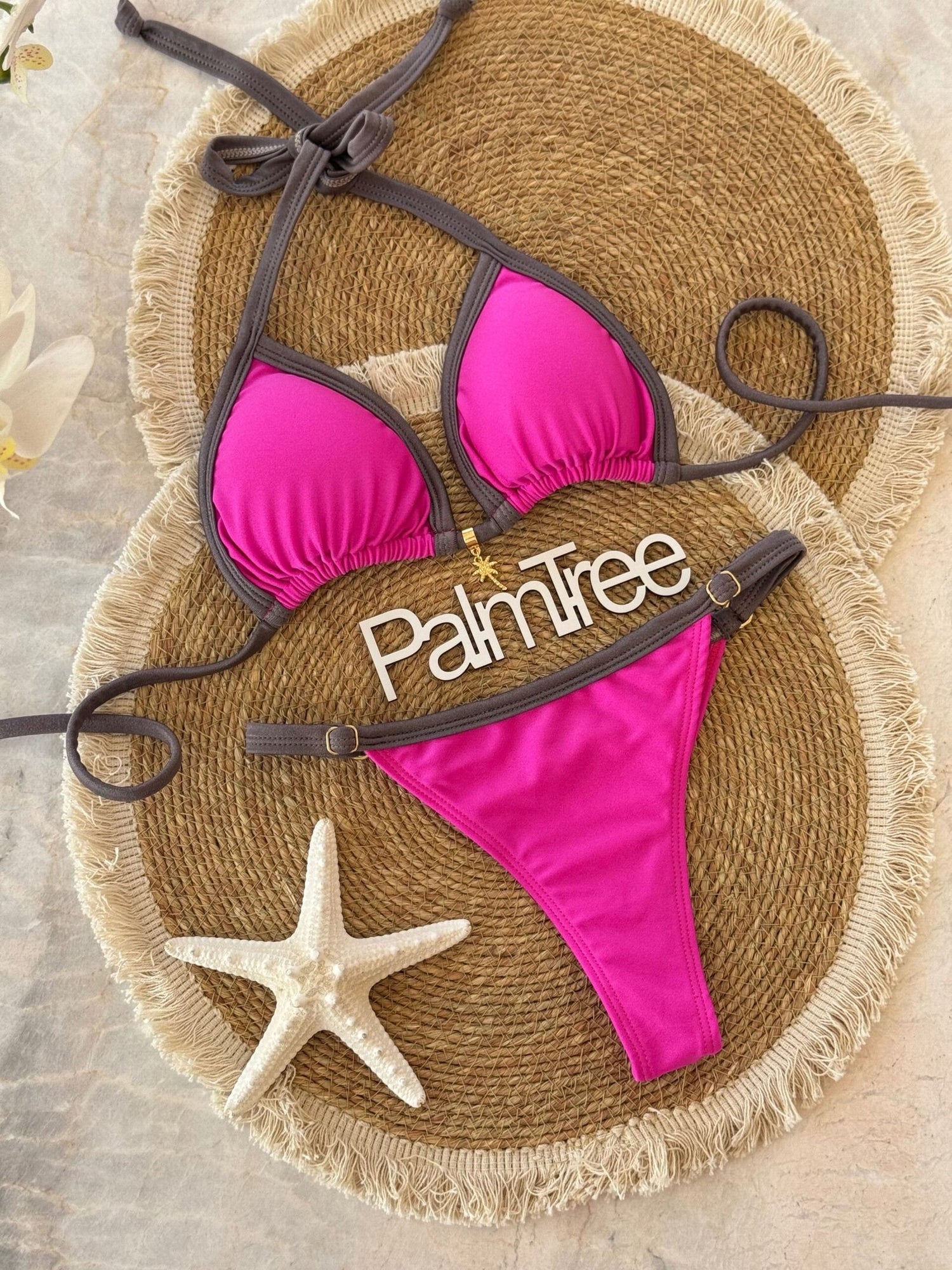 Cancun II Shimmer Triangle Bikini Set