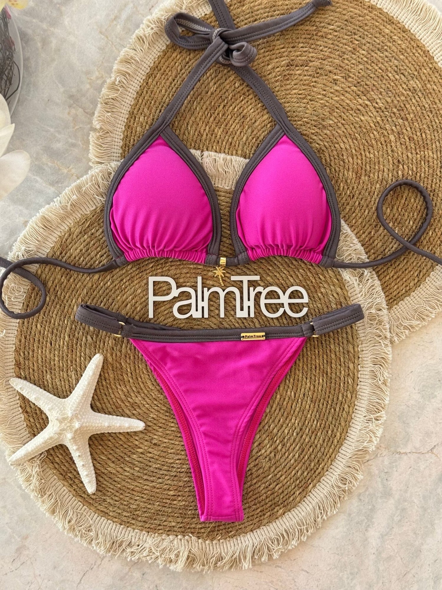 Cancun II Shimmer Triangle Bikini Set
