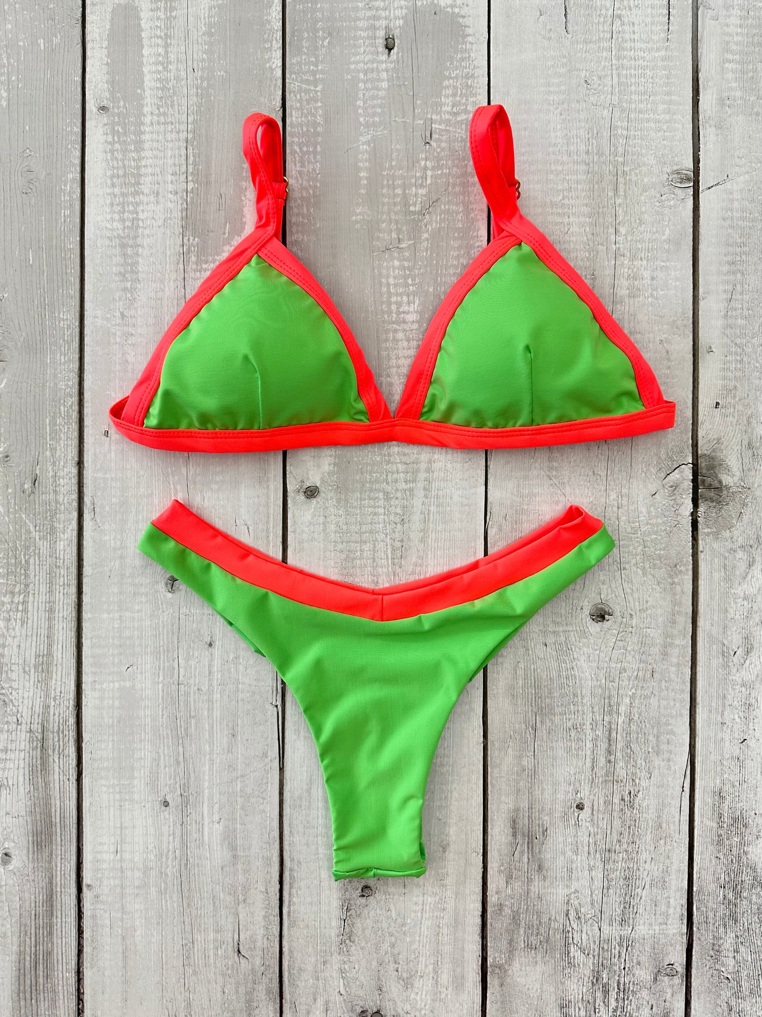 Ibiza Bicolor Triangle Bikini Set