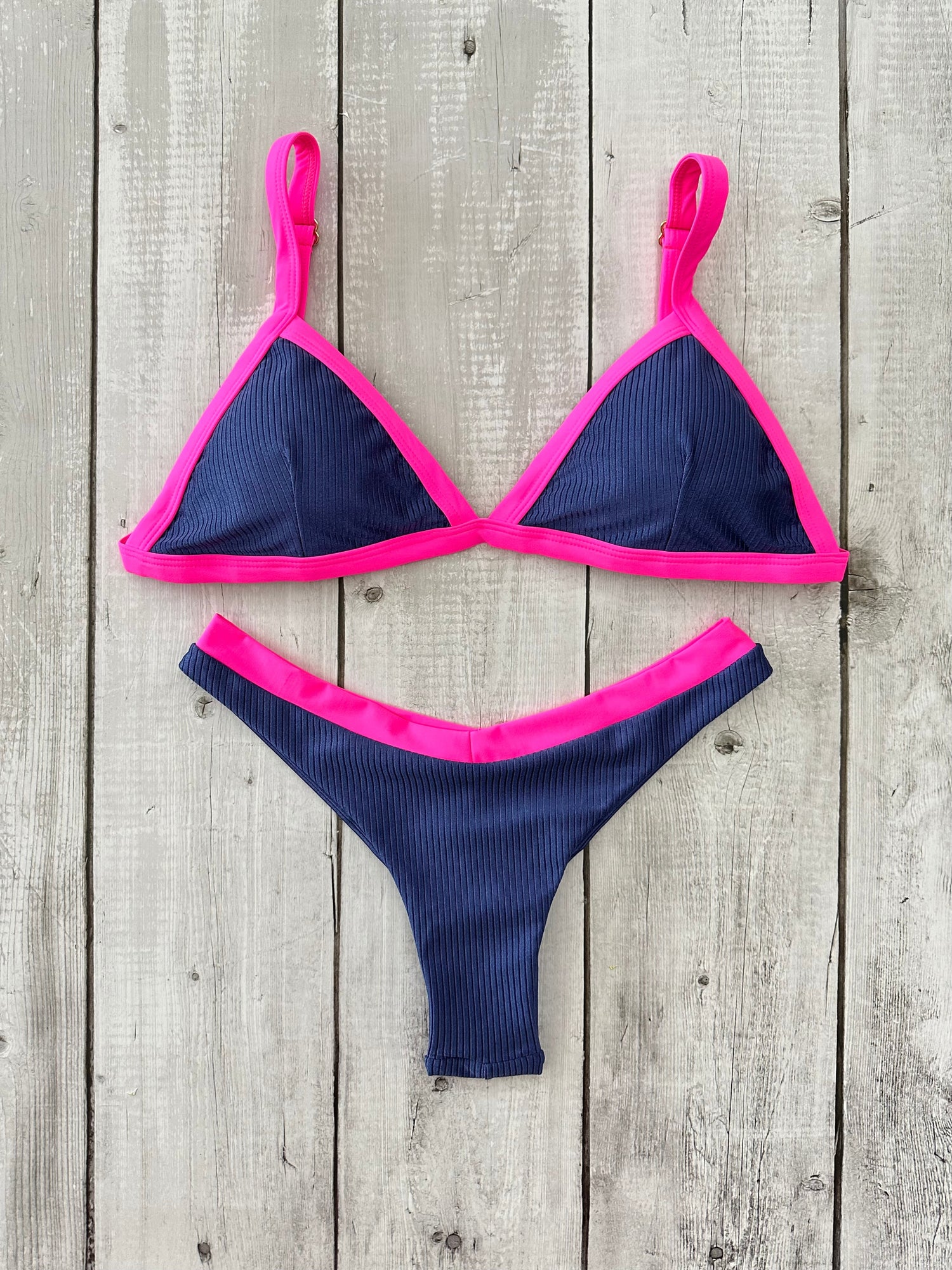 Ibiza Bicolor Triangle Bikini Set