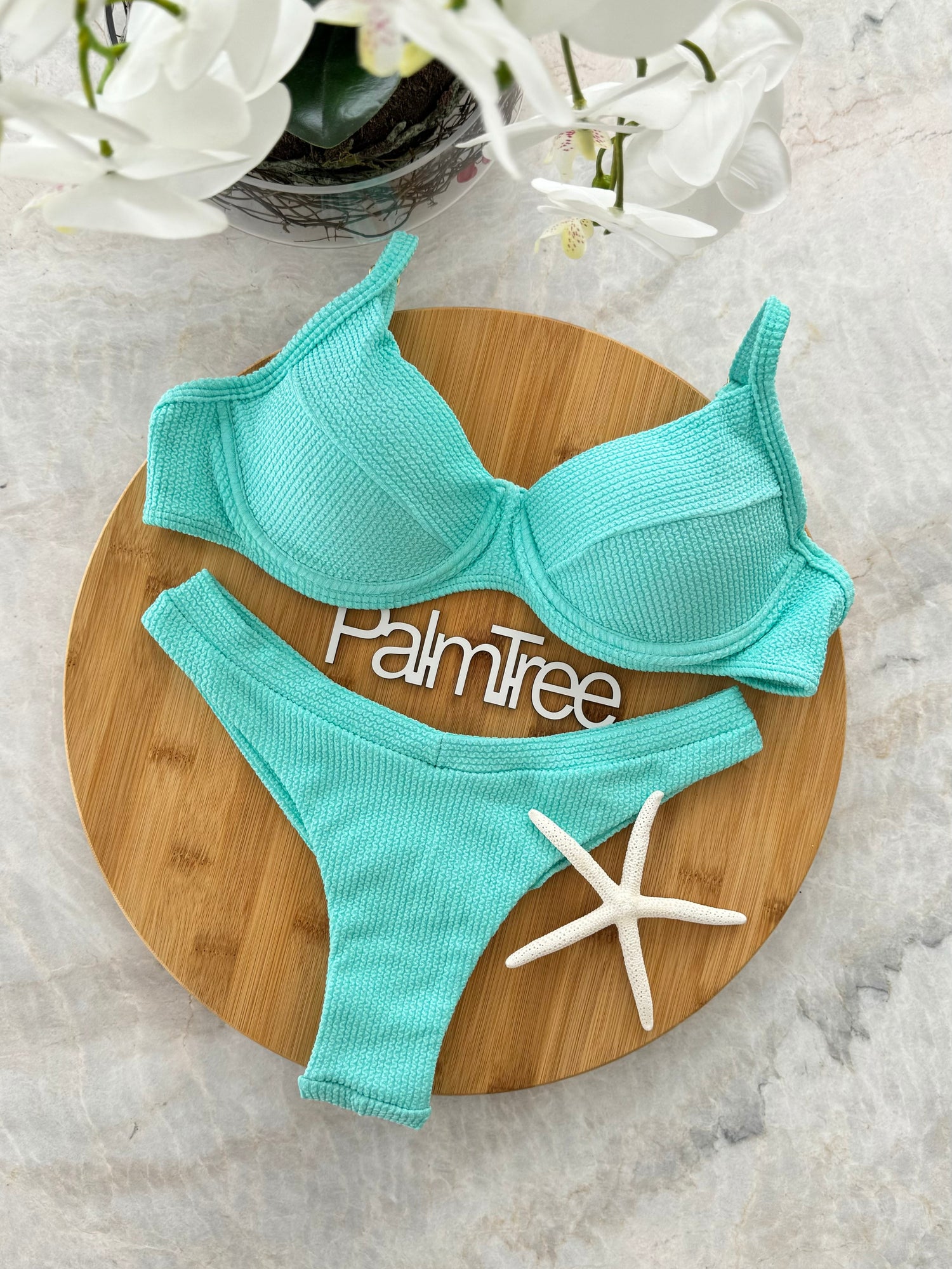 Maldives Crinkle Underwire Bra Bikini Set