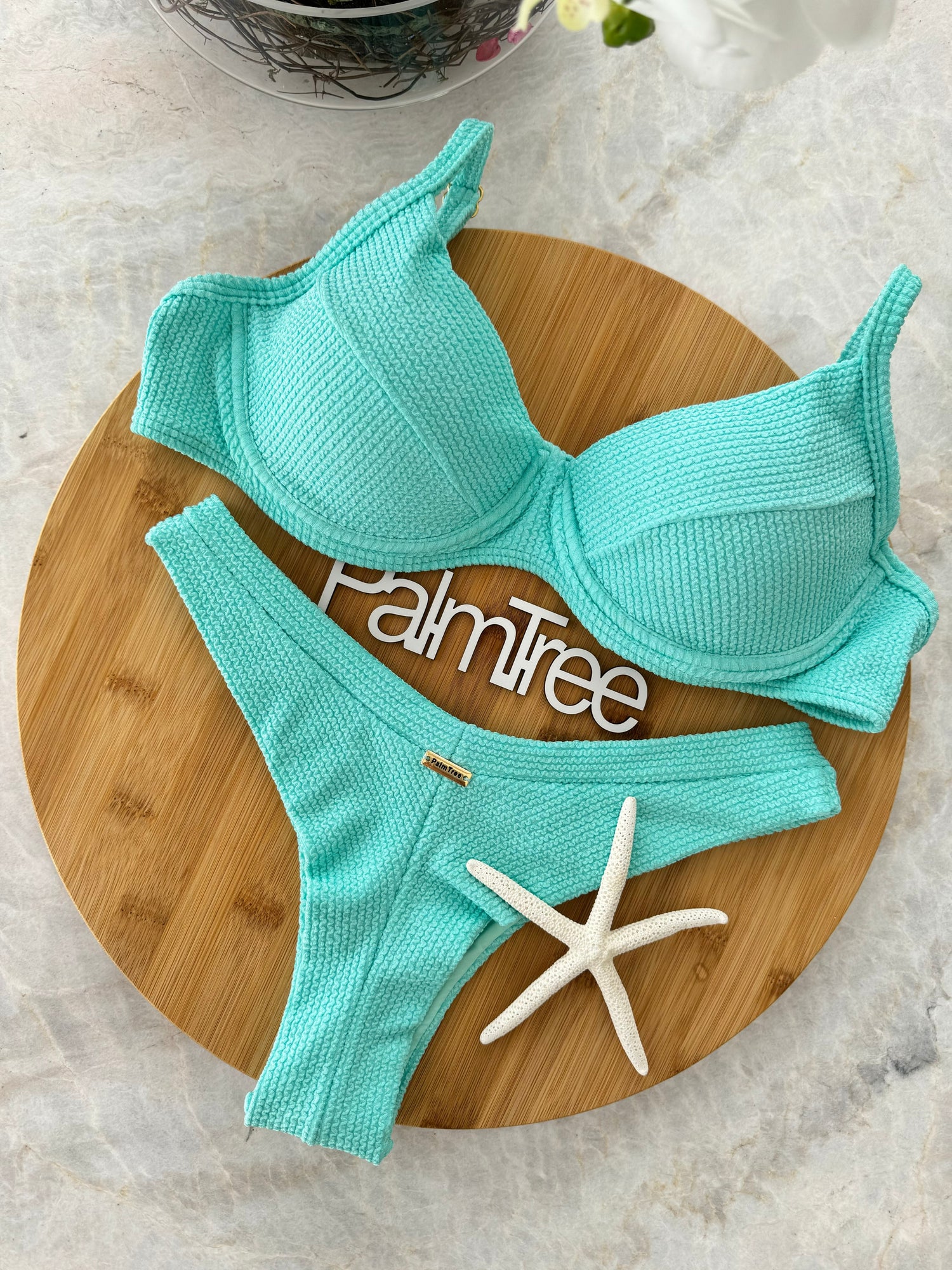 Maldives Crinkle Underwire Bra Bikini Set