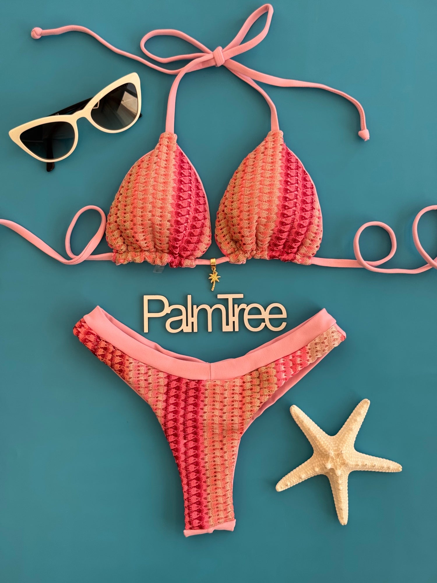 Tulum Knitted Triangle Bikini Set