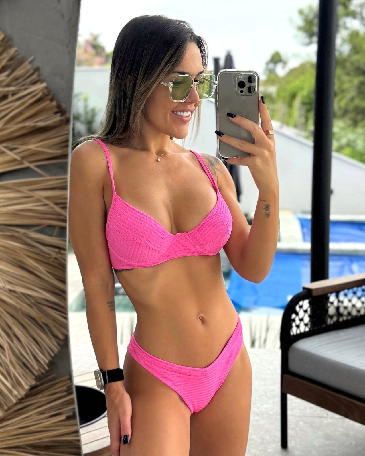 Maldives Textured Underwire Bra Bikini Set