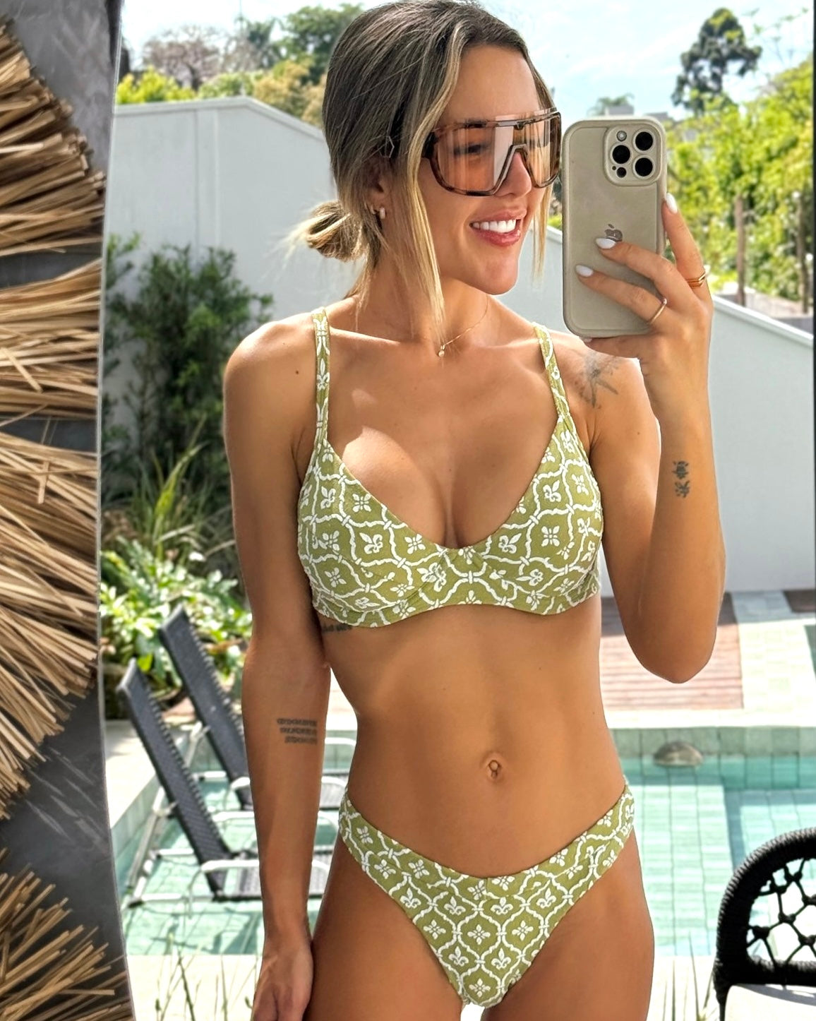 Maldives Jacquard Underwired Bra Bikini Set