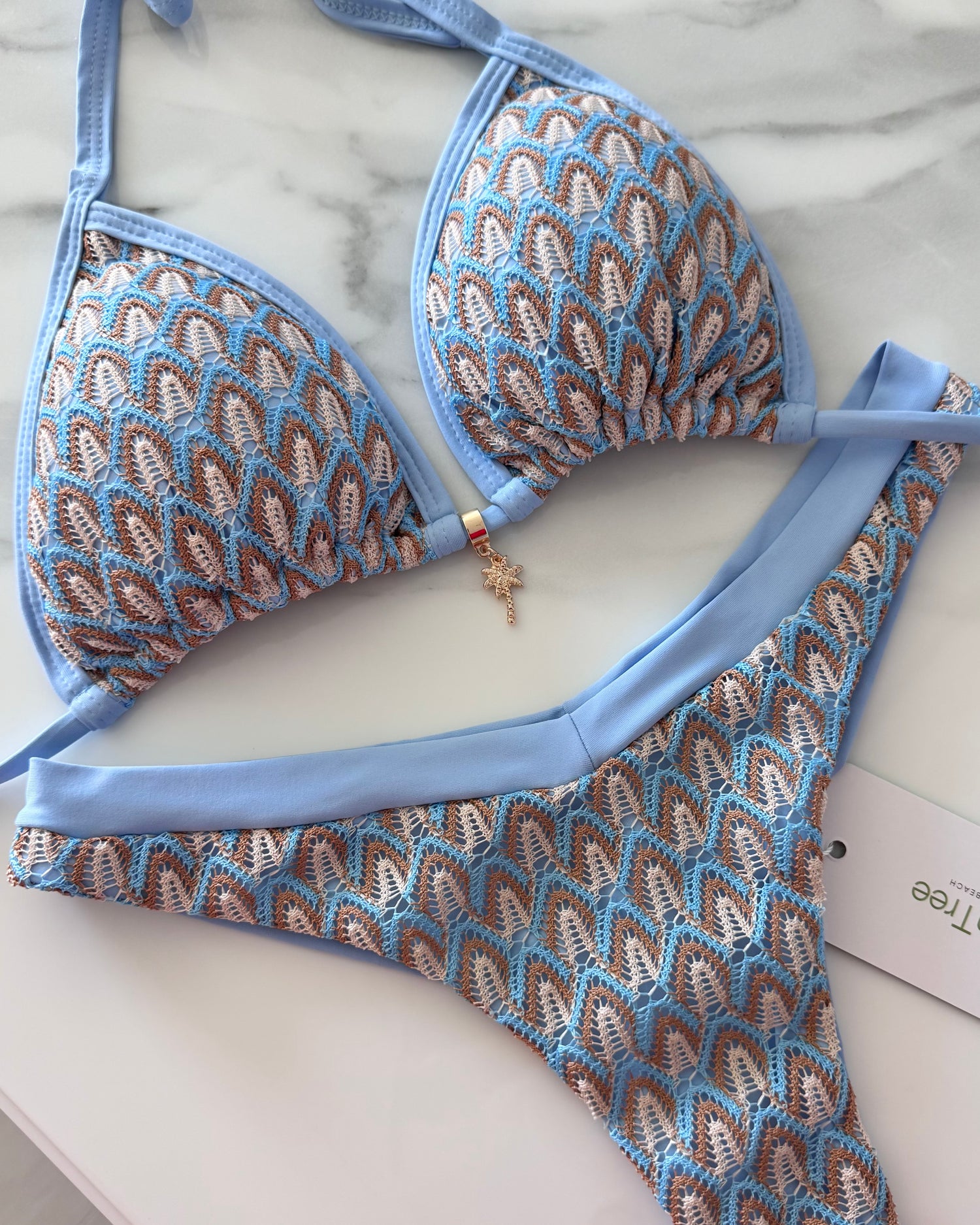 Tulum Shell Triangle Bikini Set