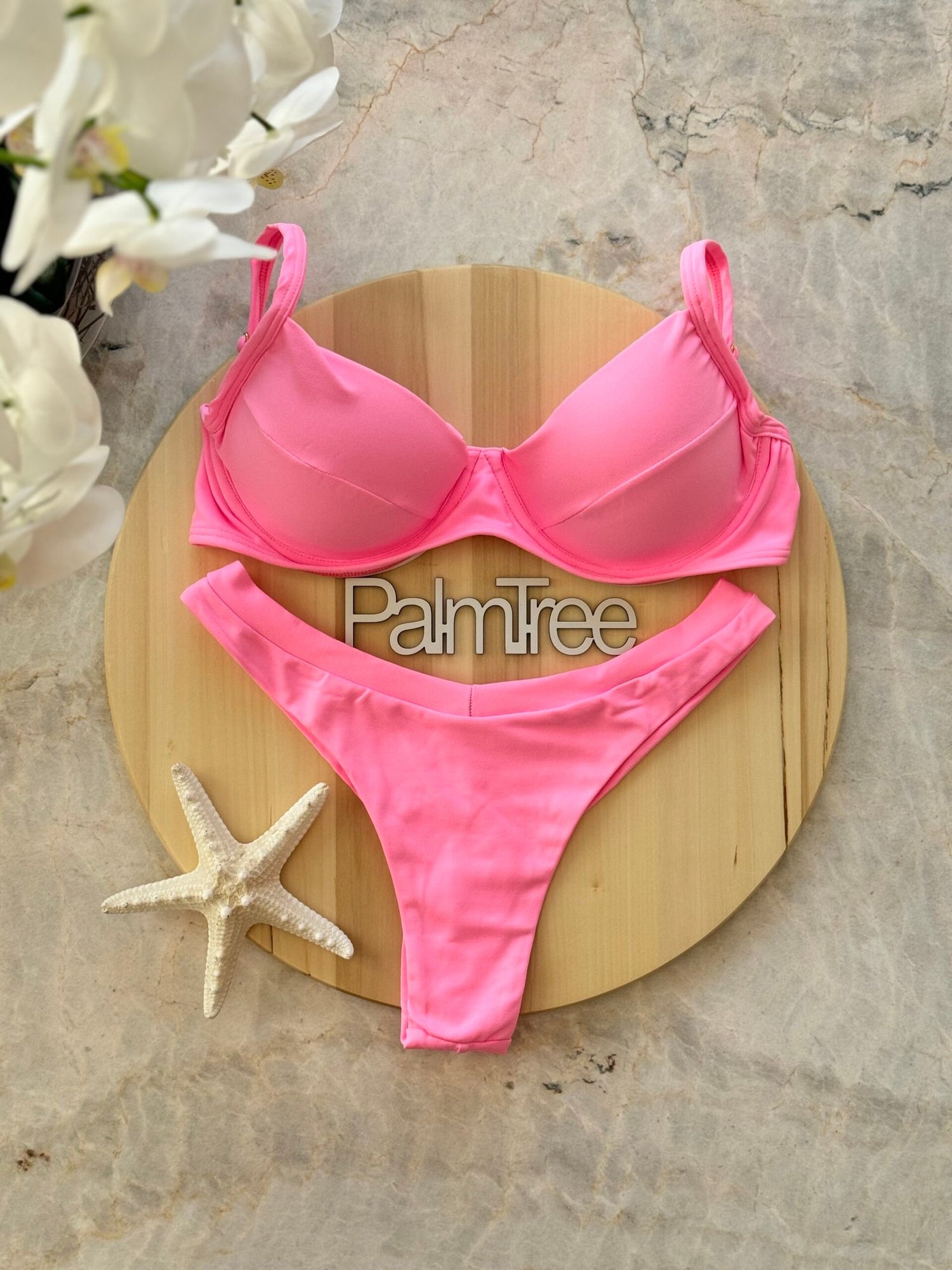 Maldives Plain Underwire Bra Bikini Set