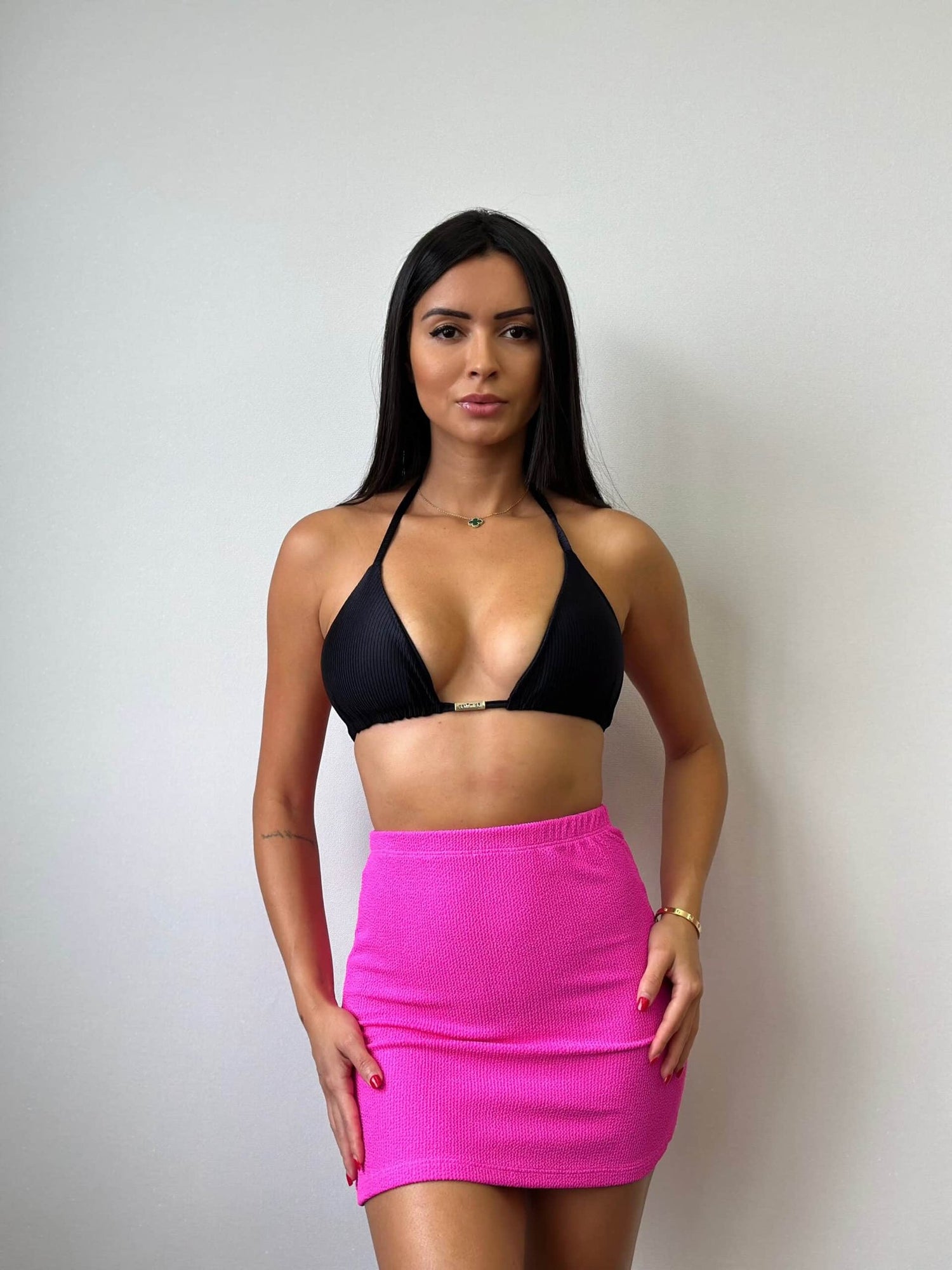 Maldives Crinkle Mini Skirt