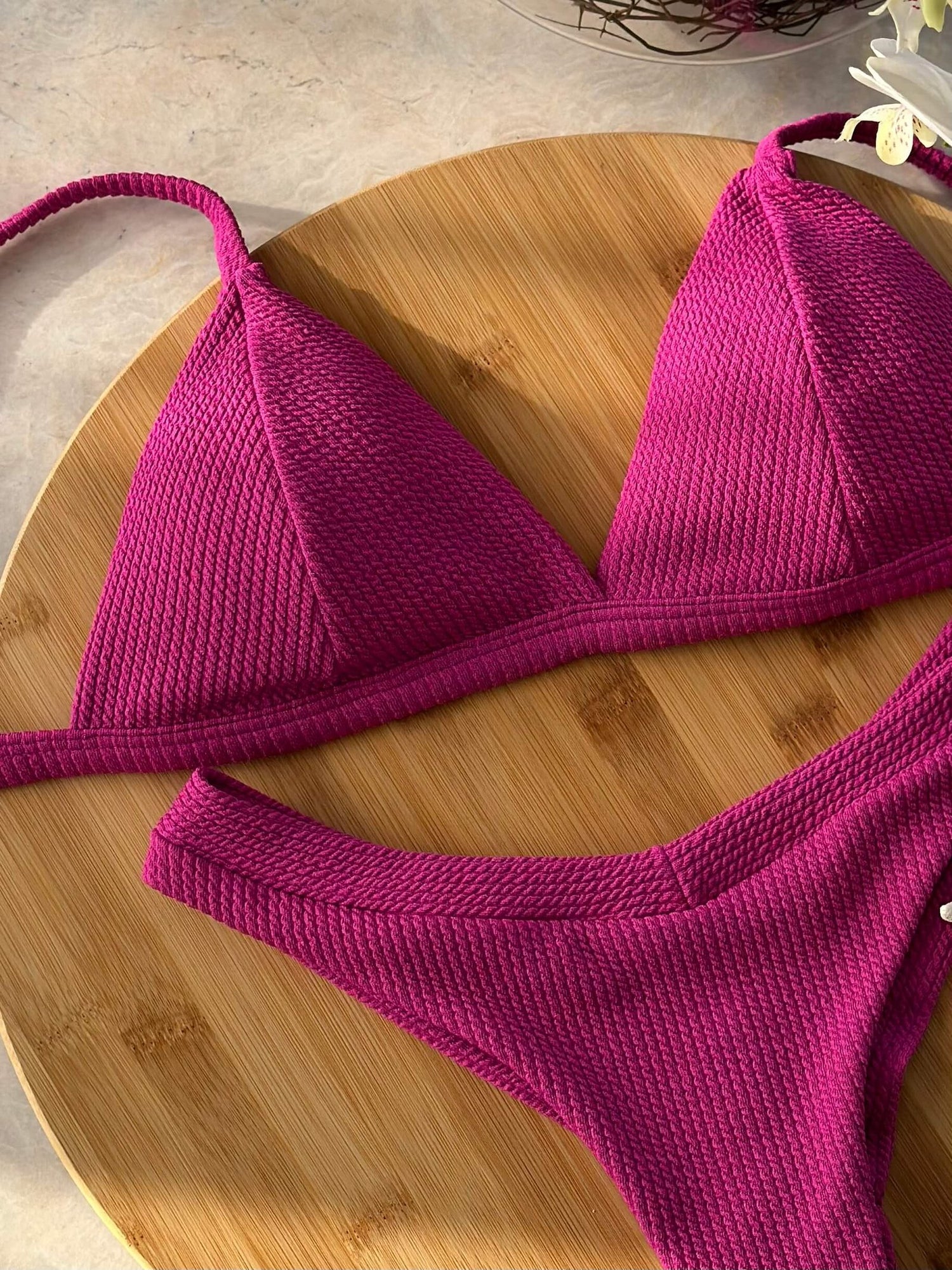 Fiji Crinkle Triangle Bikini Set