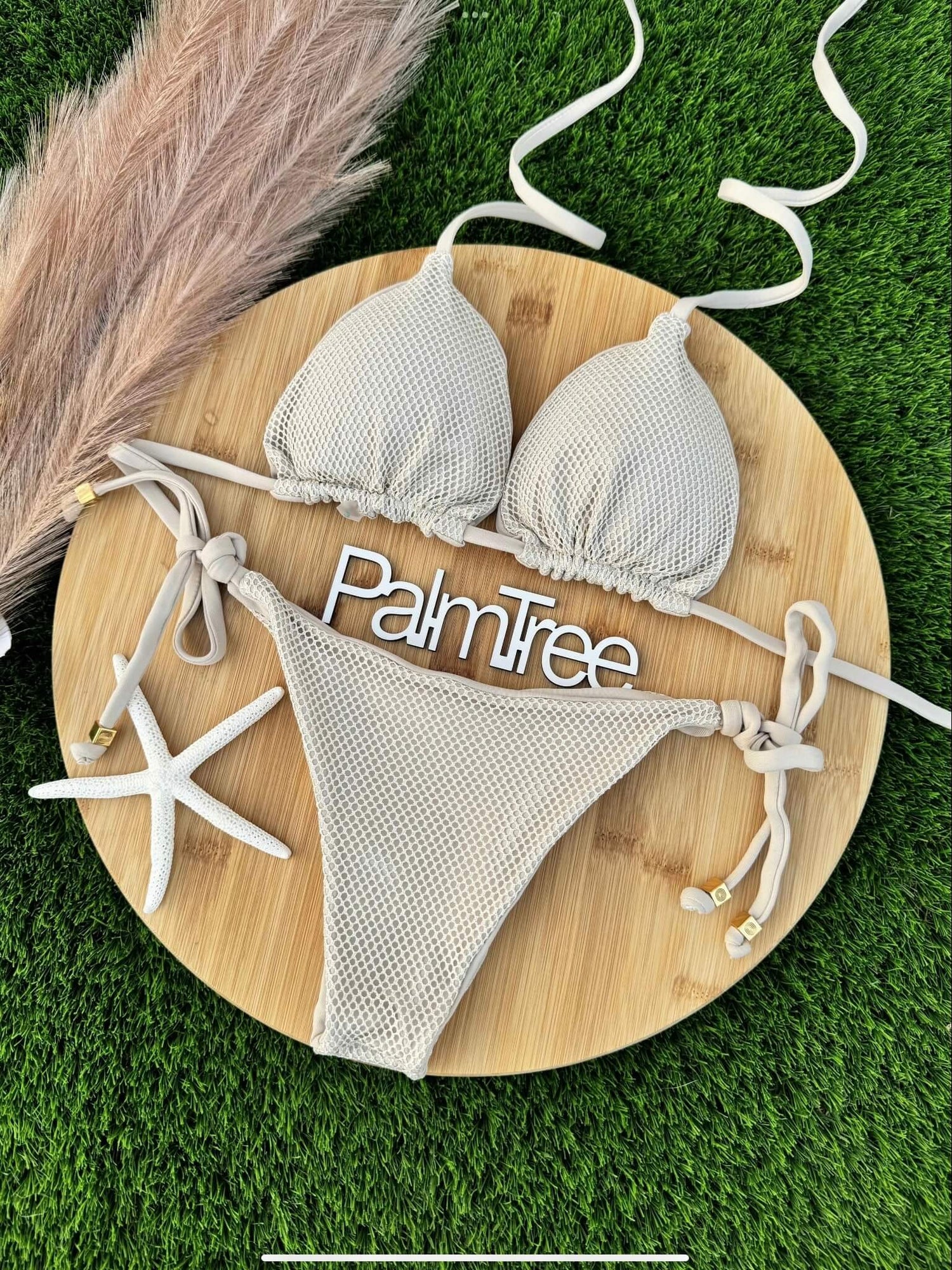 Rio Glitter Triangle Ruched Tie-Side Bikini Set