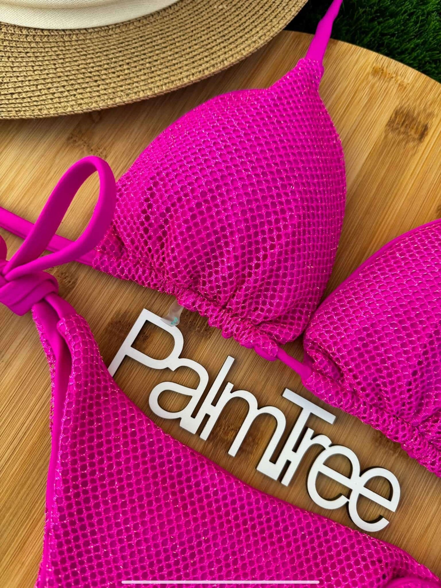 Rio Glitter Triangle Ruched Tie-Side Bikini Set