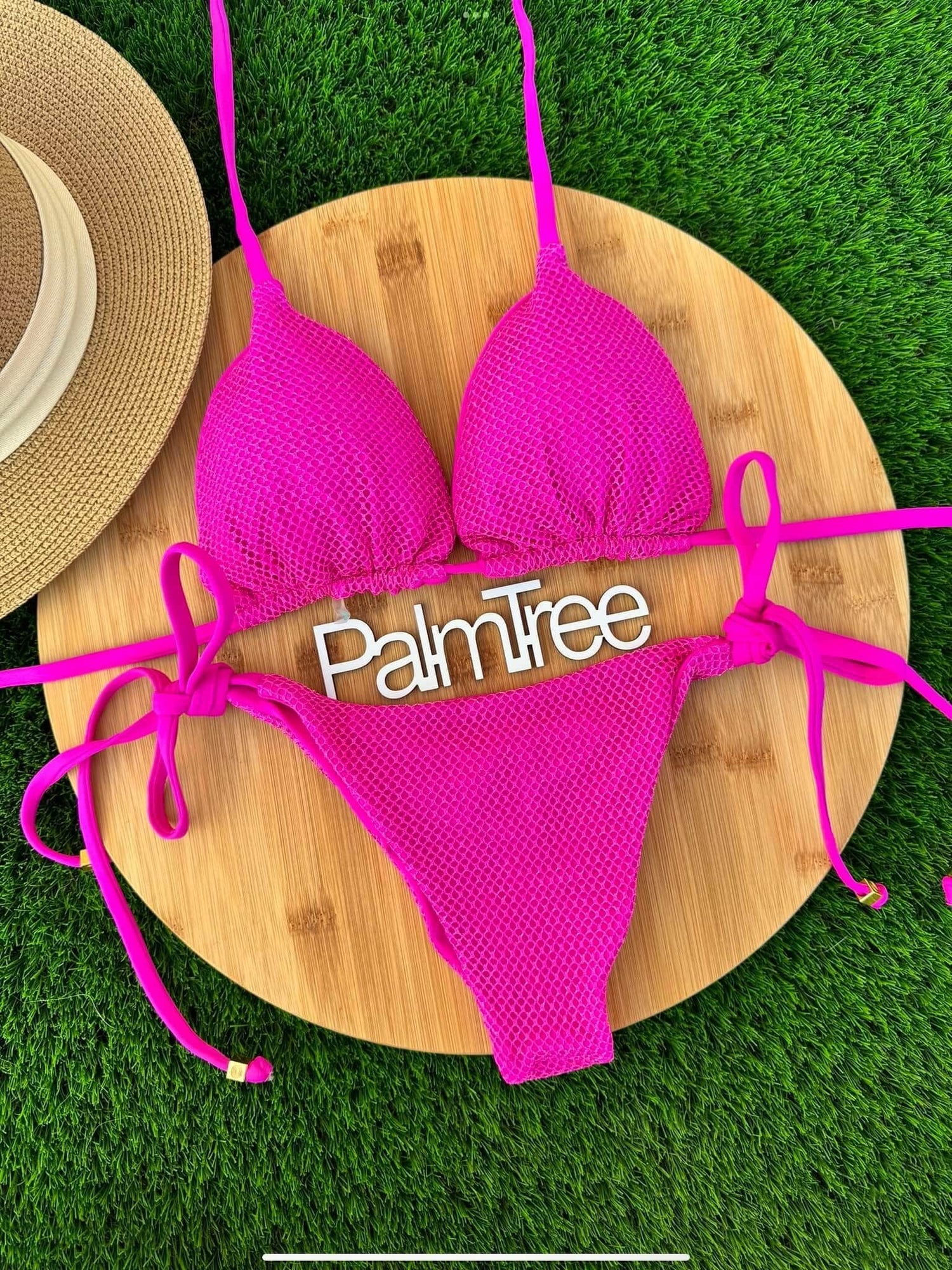 Rio Glitter Triangle Ruched Tie-Side Bikini Set