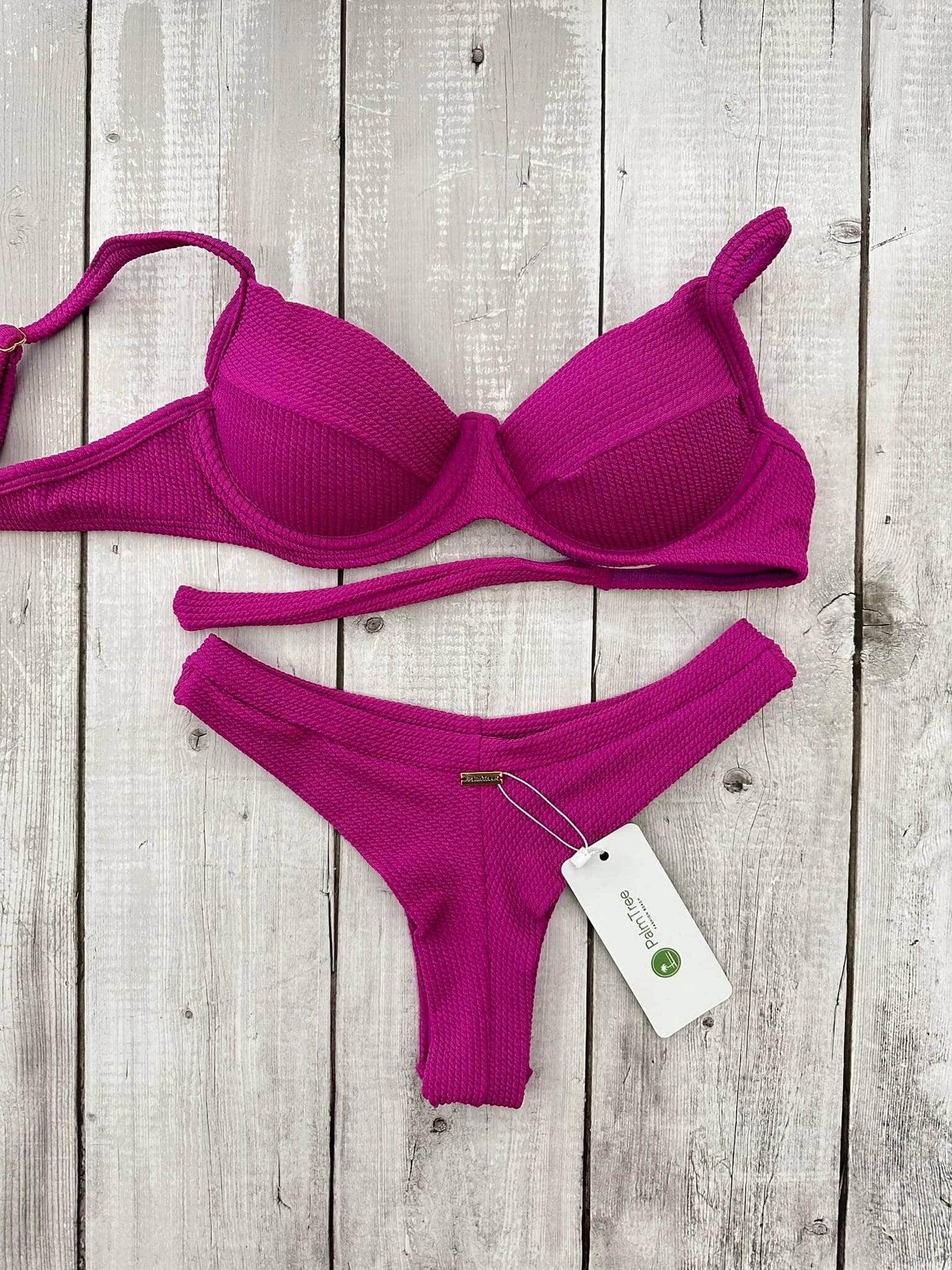 Maldives Crinkle Underwire Bra Bikini Set