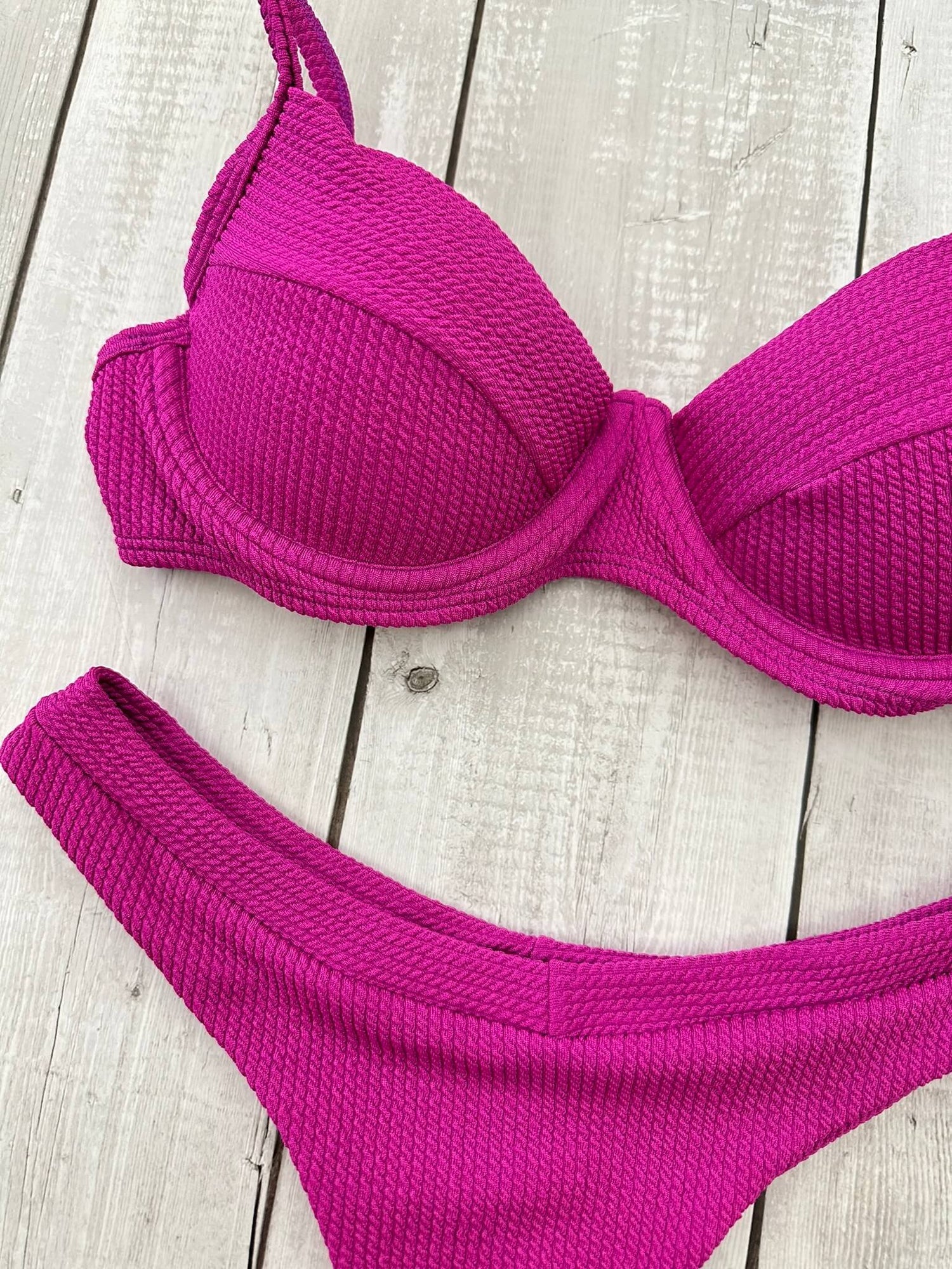 Maldives Crinkle Underwire Bra Bikini Set