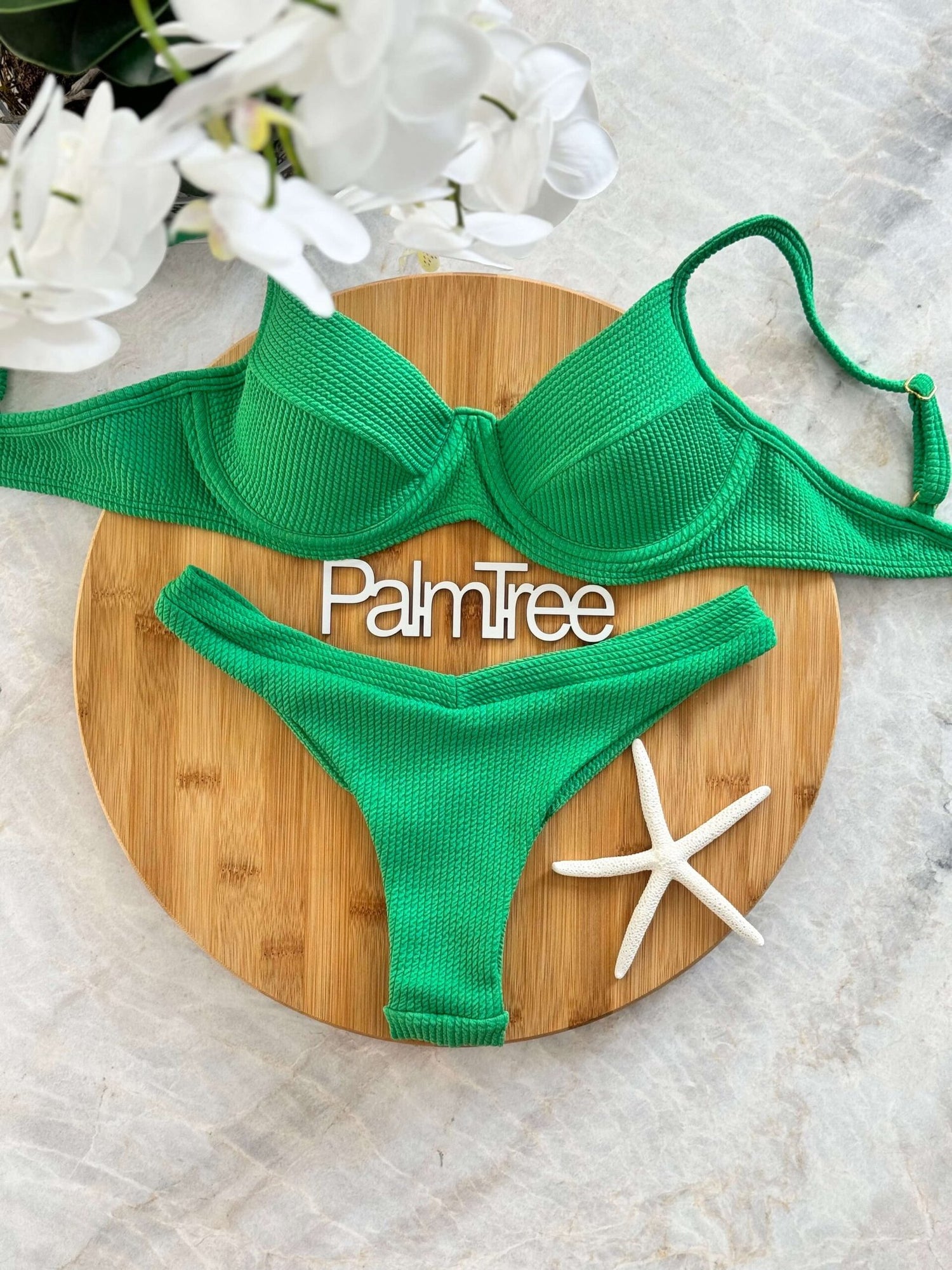 Maldives Crinkle Underwire Bra Bikini Set